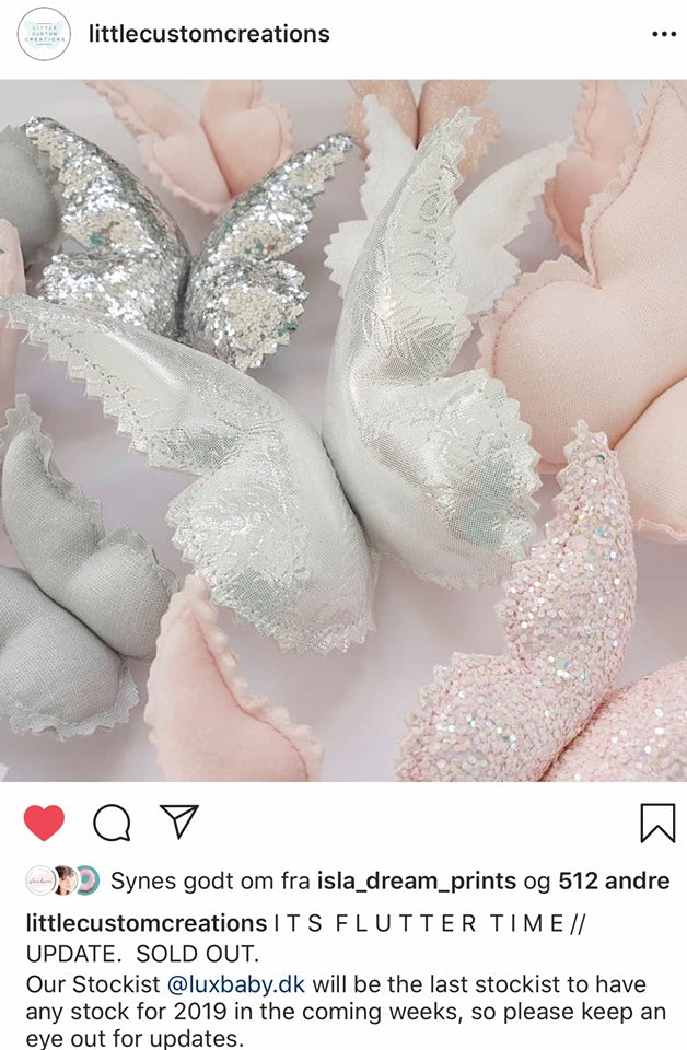 Kæmpe efterspørgsel på Little Custom Creations smukke sommerfugle