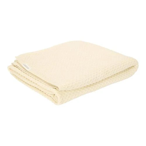 Little Dutch - Strikket Tæppe 70x100cm - Pure Soft White