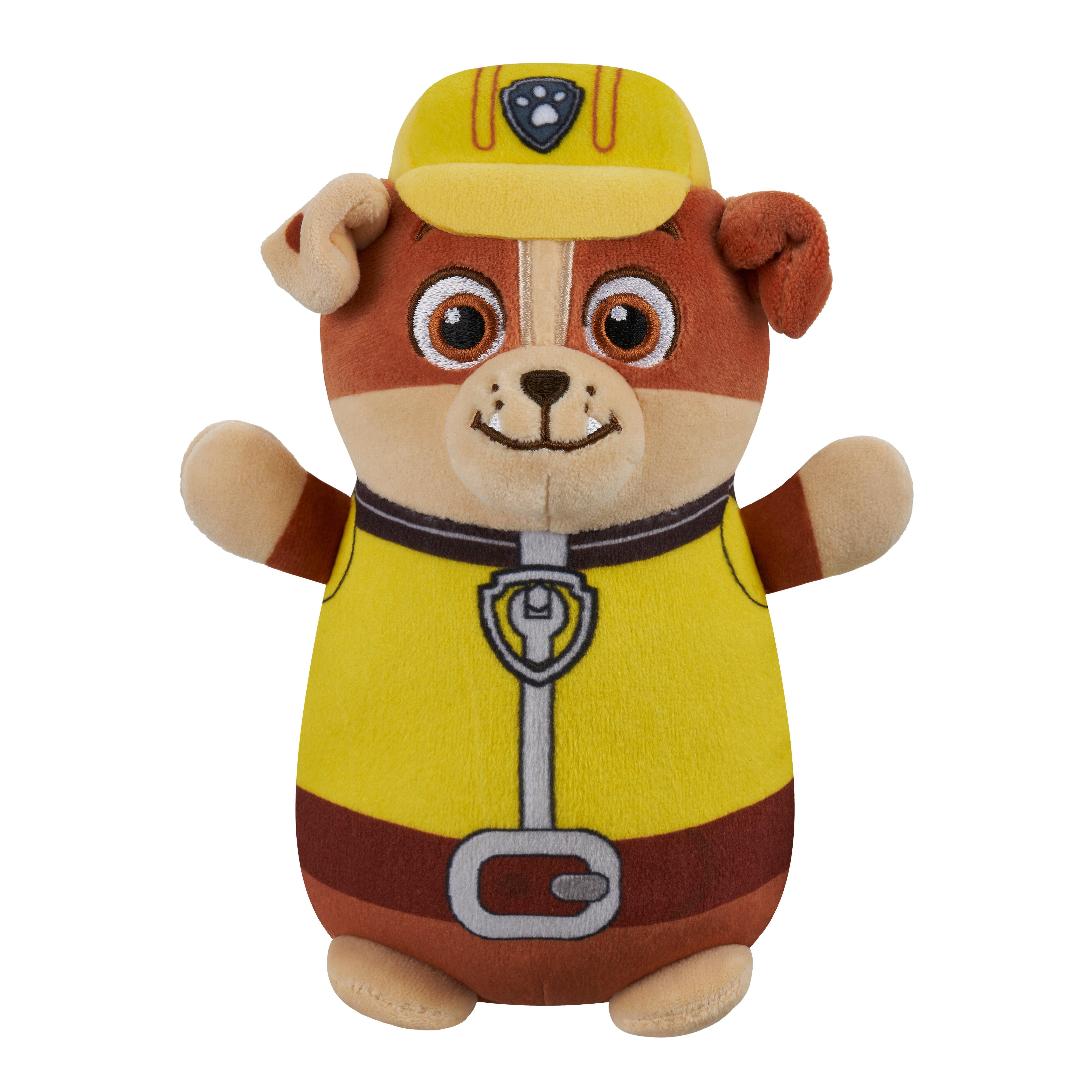 Squishmallows Hugmees Paw Patrol Bamse - Rubble 25 cm