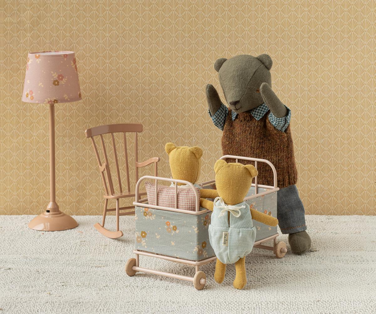 Maileg Gulvlampe, Miniature – Mørk Rosa