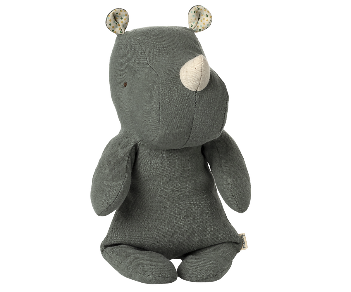 Maileg Safari friends Næsehorn, Lille - Pine