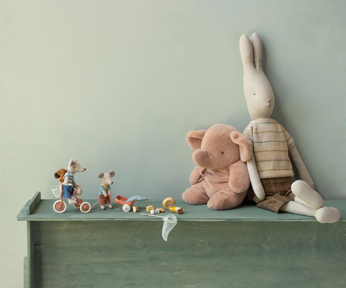Maileg Elefant - Plys Medium - Vintage Rose