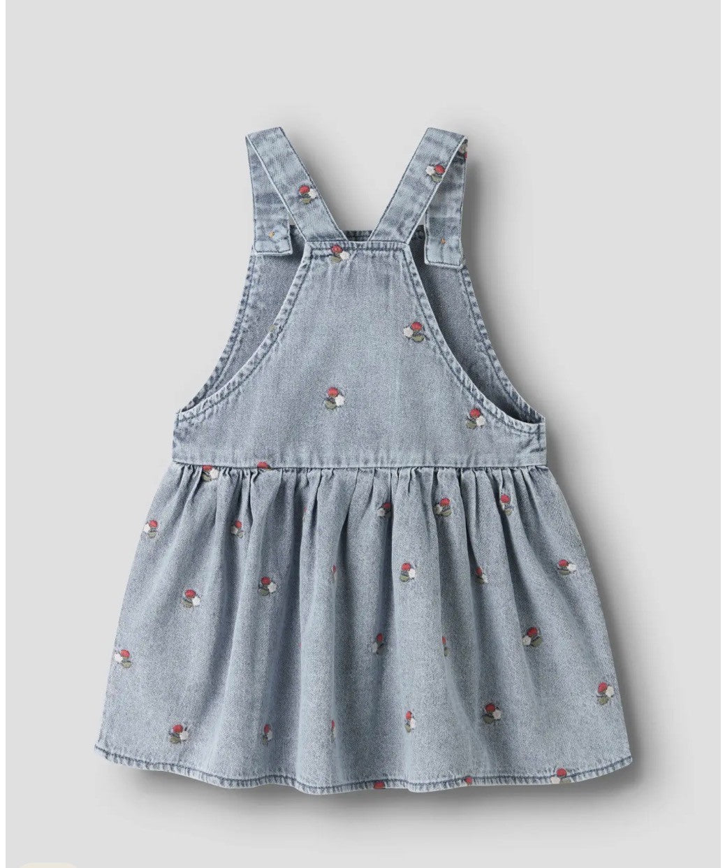 Lil Atelier Funda - Denim Emb Skirtall - Medium Blue Denim/EMB