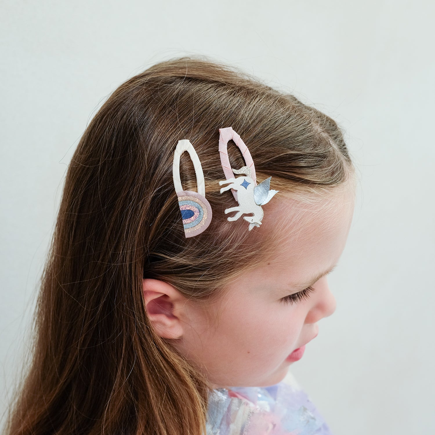 Mimi & Lula 4 hårspænder - Winged Unicorn Celeste