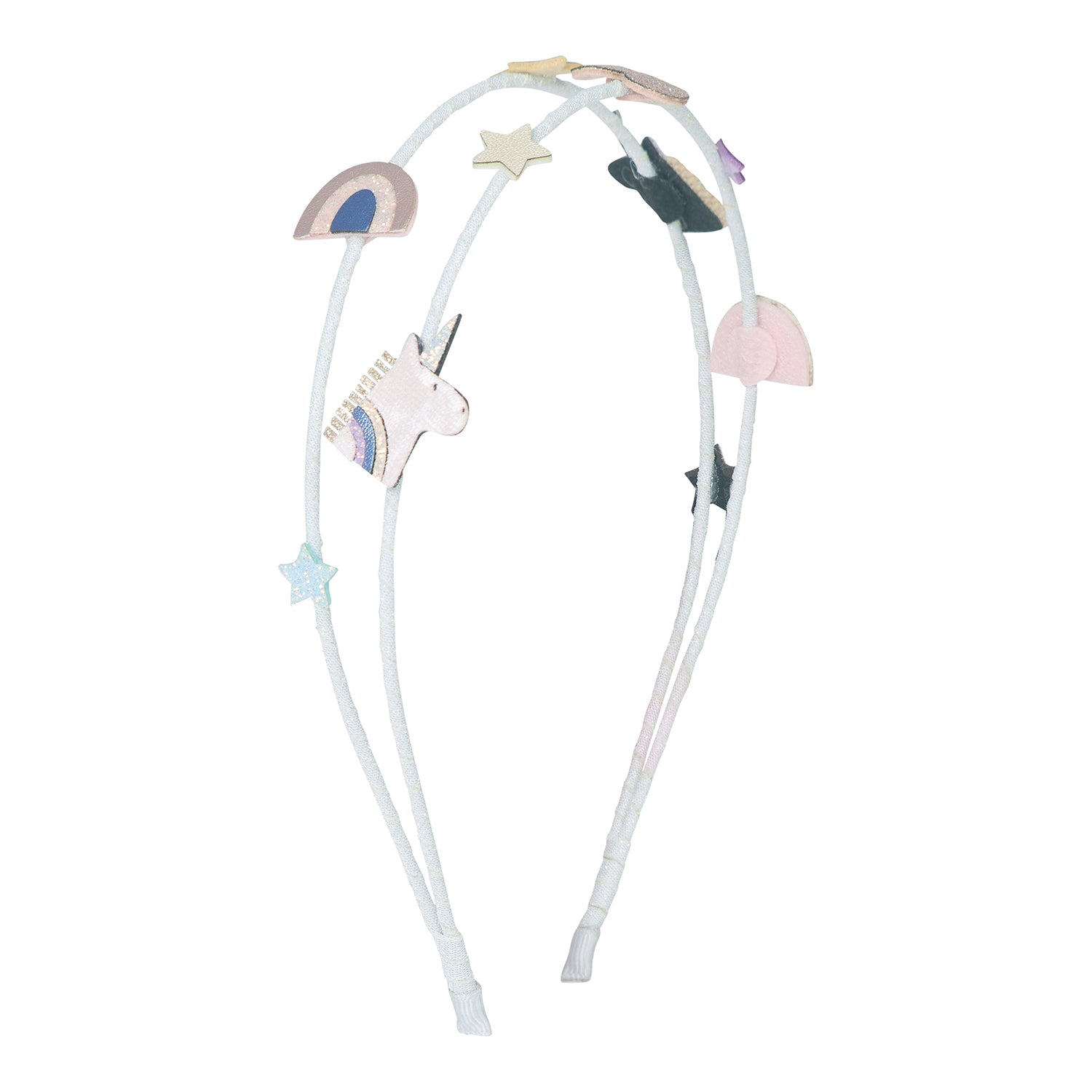 Mimi & Lula Dobbelt hårbøjle - Unicorn Celeste