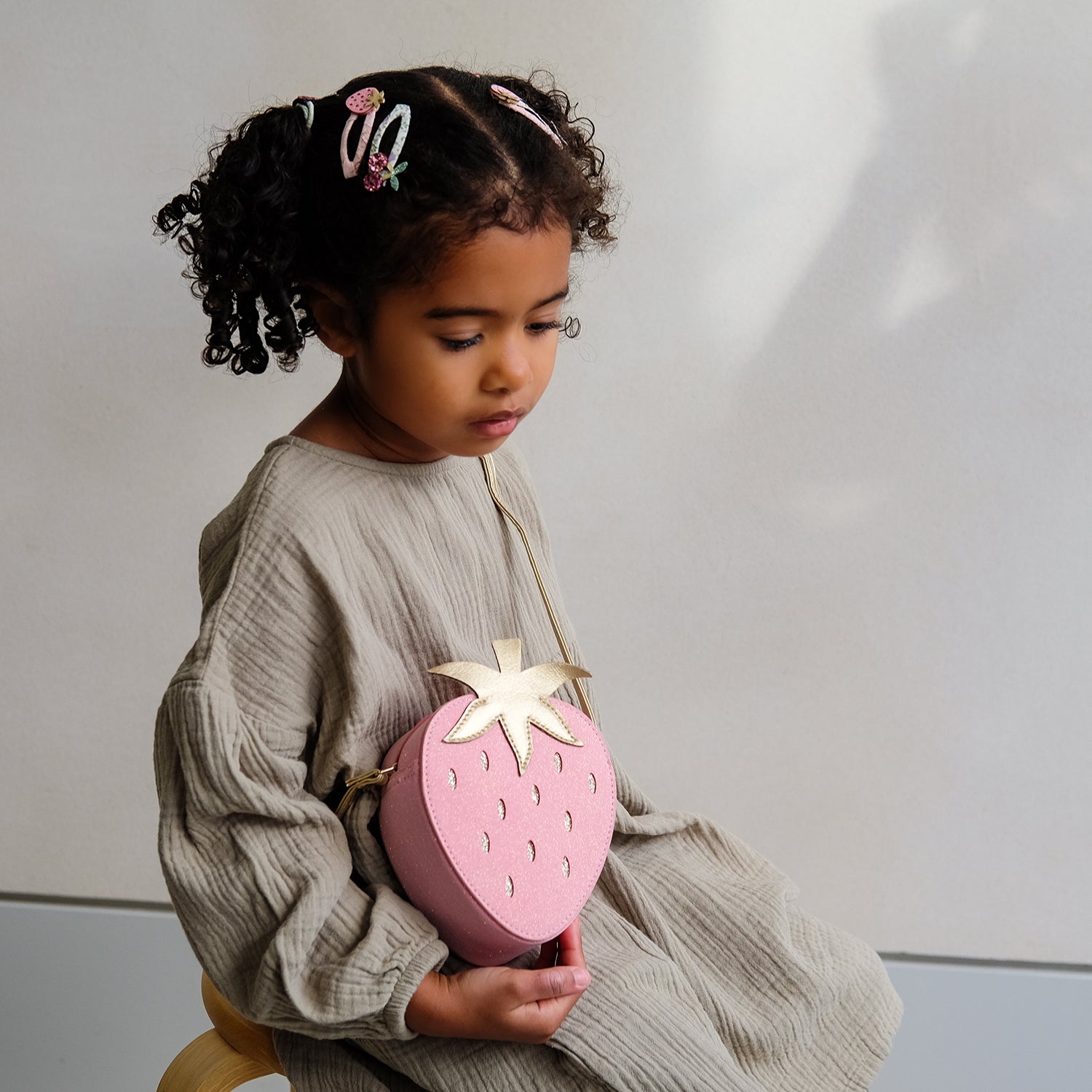 Mimi & Lula Skuldertaske - Mini Strawberry Spring on the Farm