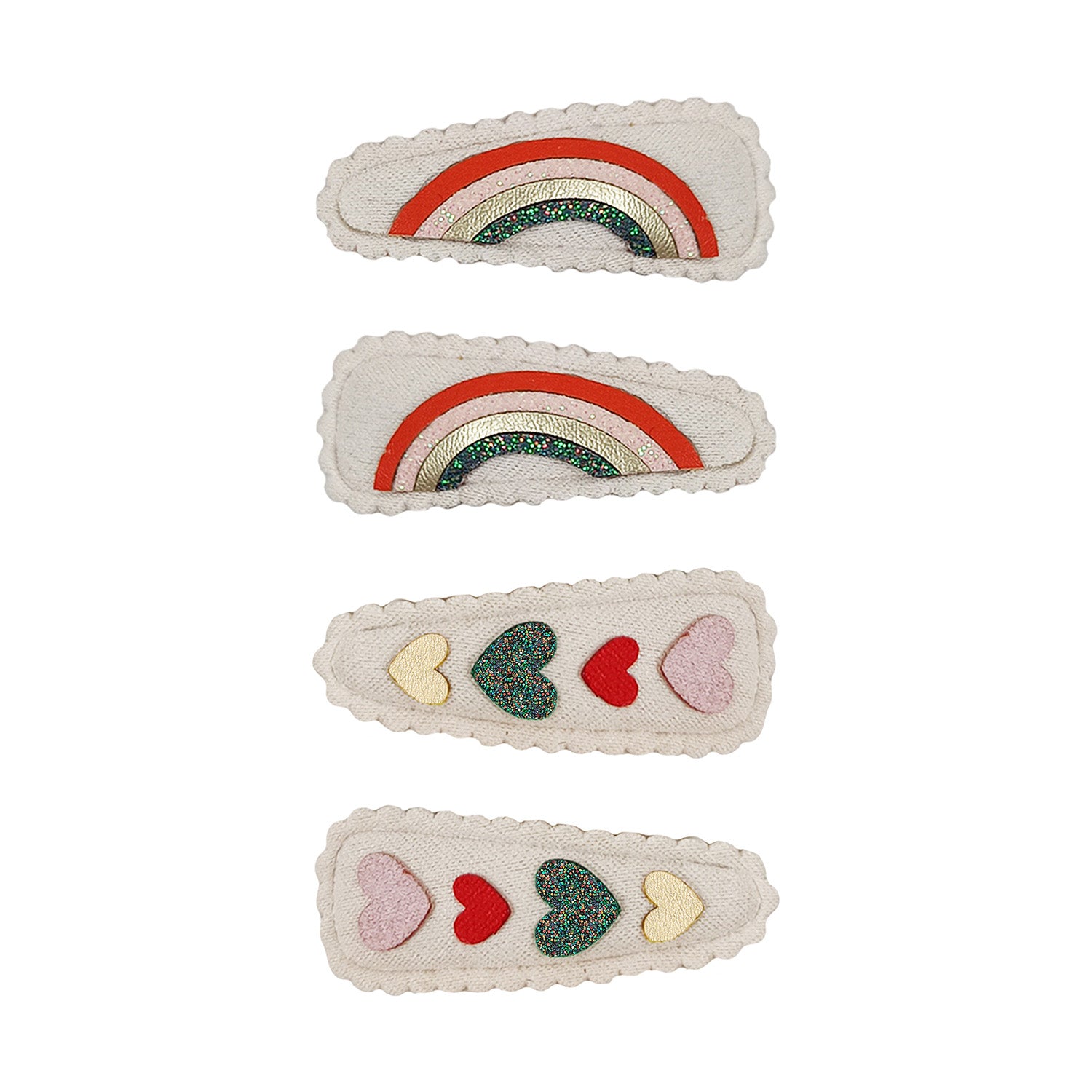 Mimi & Lula 4 hårspænder - Mabel Heartbeam