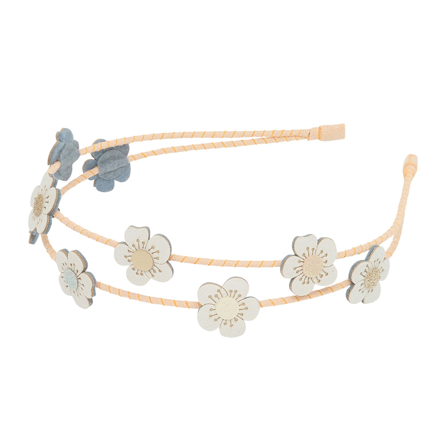 Mimi & Lula Dobbelt hårbøjle - Blossom Peaches and Cream