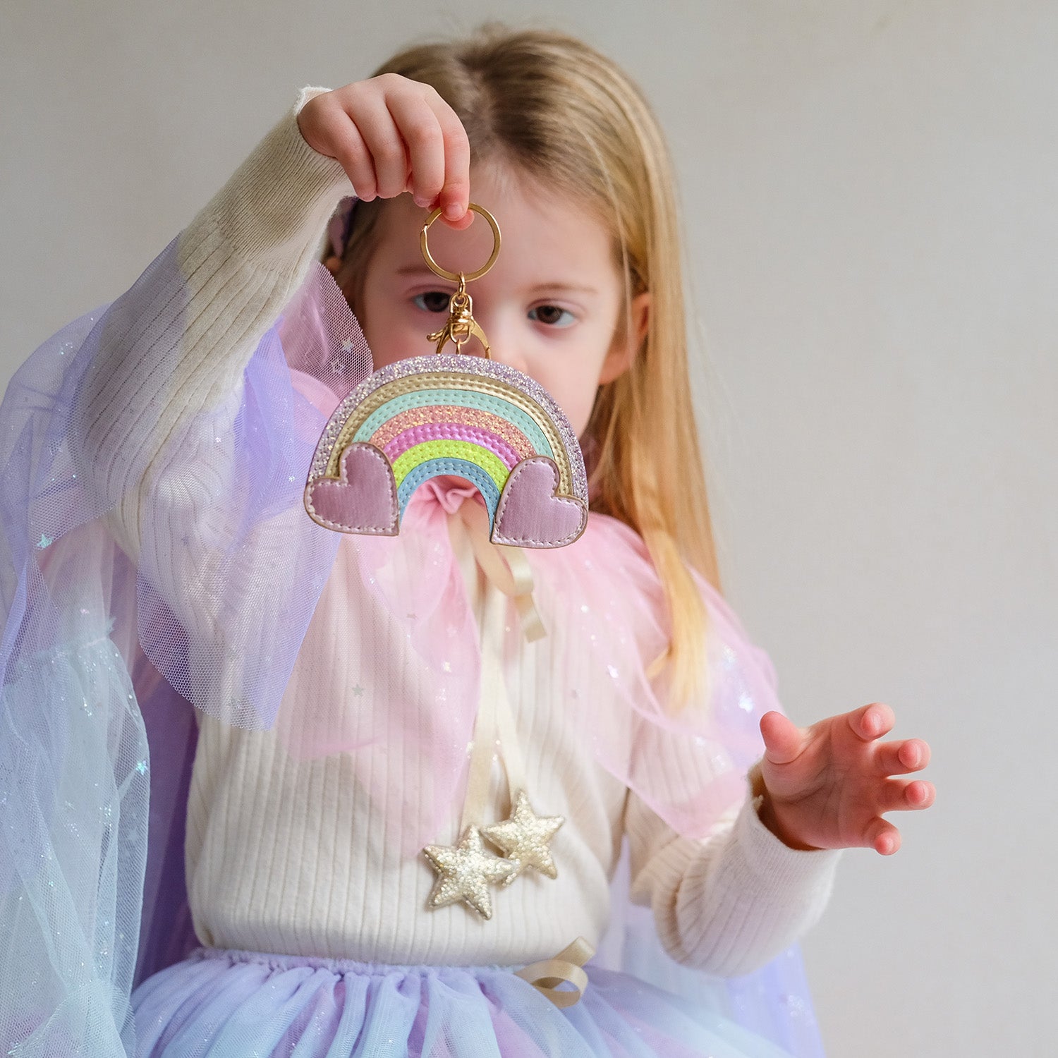 Mimi & Lula Nøglering - Rainbow My Little Unicorn