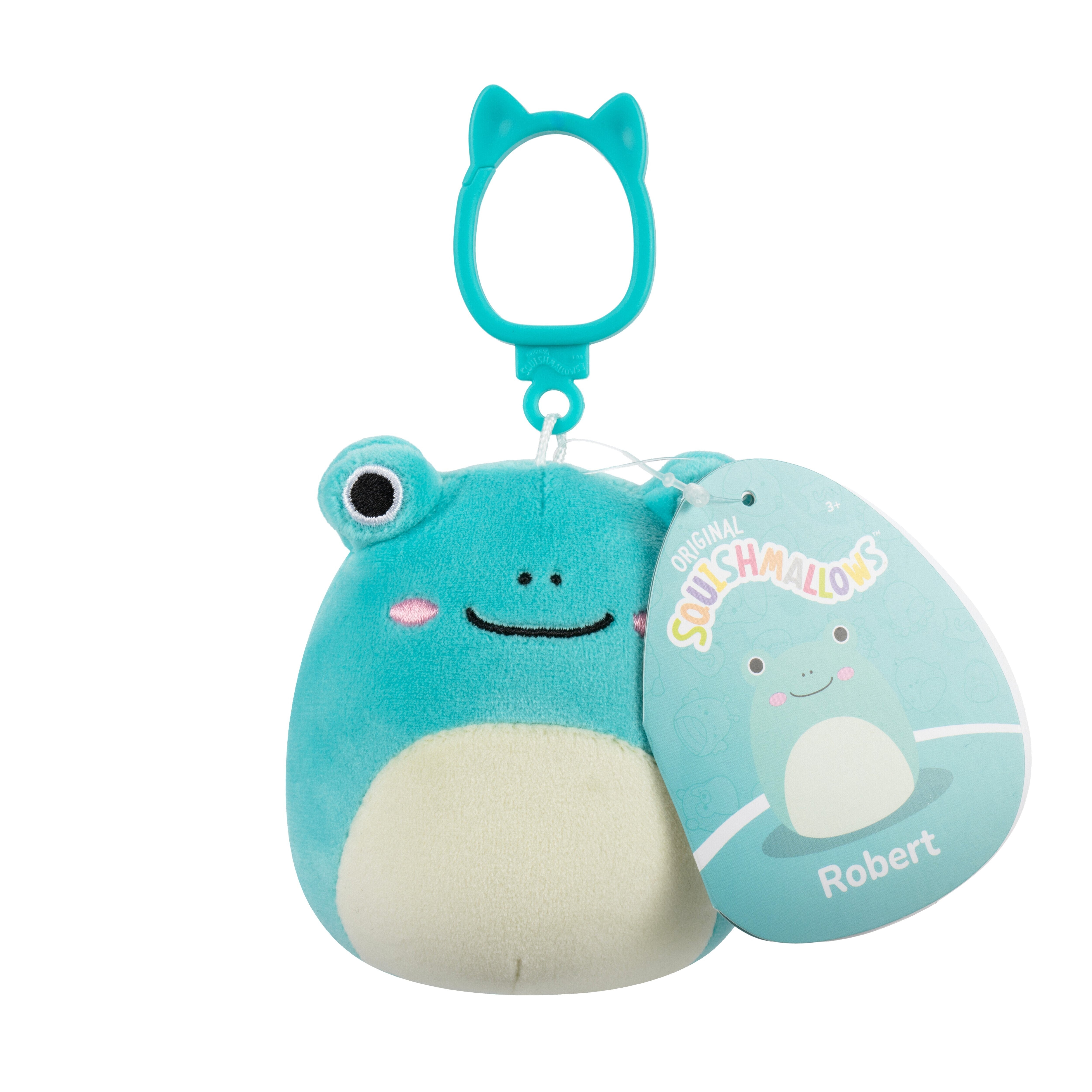 Squishmallows Bamse - 9 cm - Robert Frog - Clip On