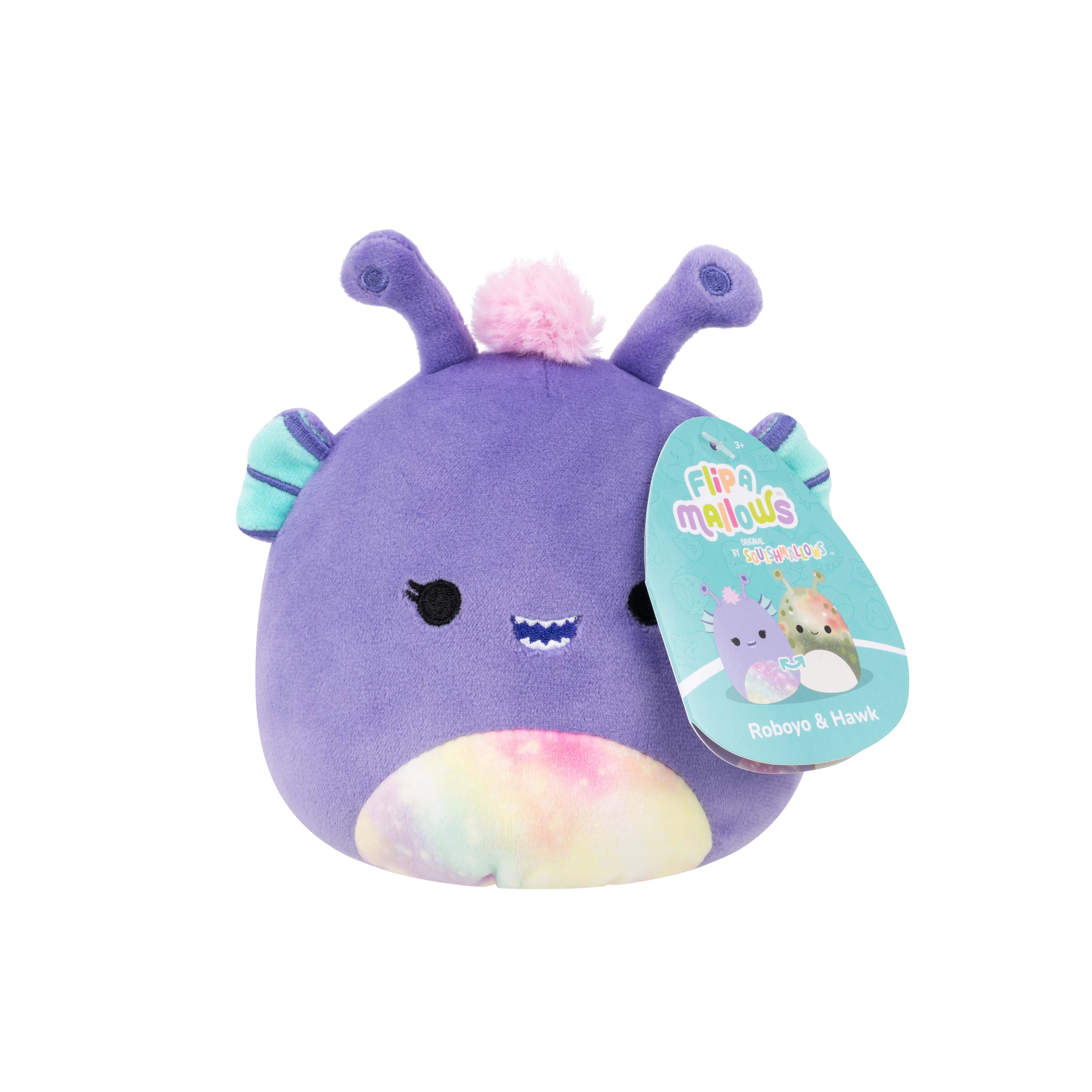 Squishmallows - Flip A Mallow Roboyo and Hawk 13 cm