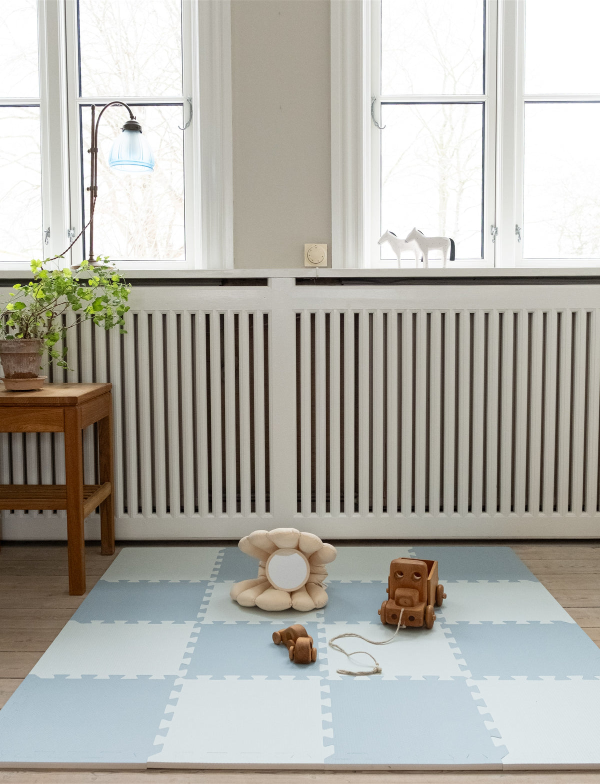 That´s Mine Alva - Foam Play Mats Square - Dusty Blue