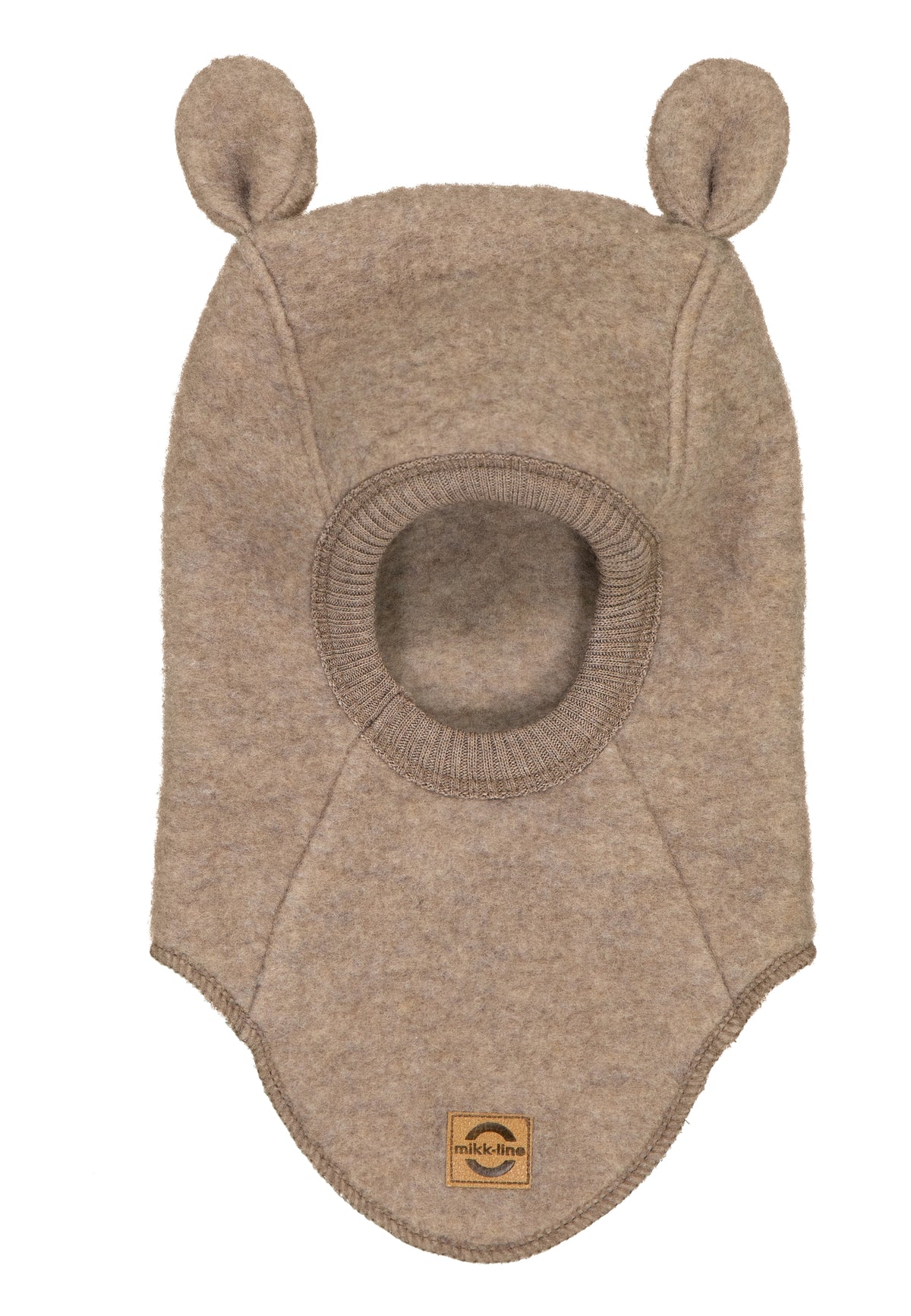 Mikk-Line Wool Fullface With Ears - Melange Denver