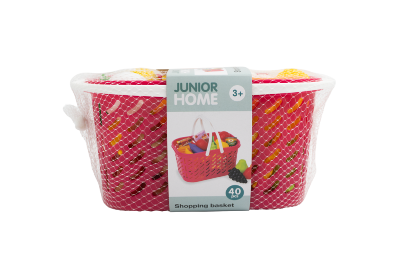 Junior Home – Indkøbskurv med Legemad, 40 Dele