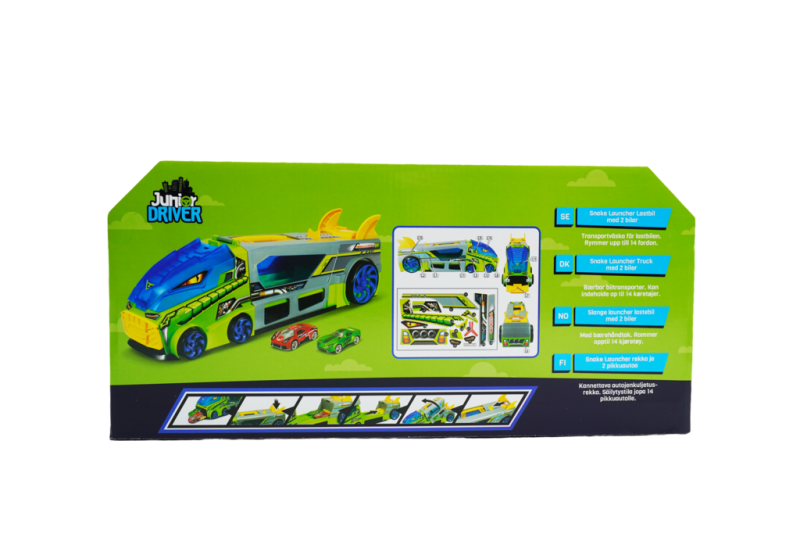 Junior Driver – Snake Launcher Lastbil med 2 Biler