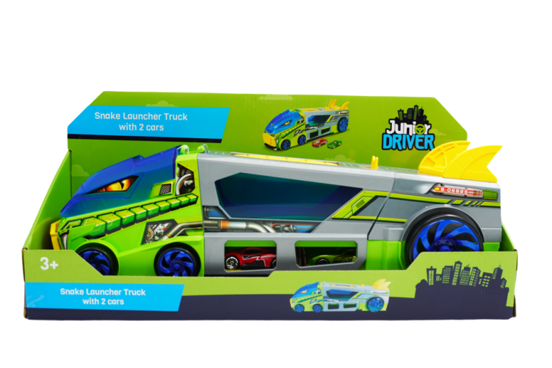 Junior Driver – Snake Launcher Lastbil med 2 Biler