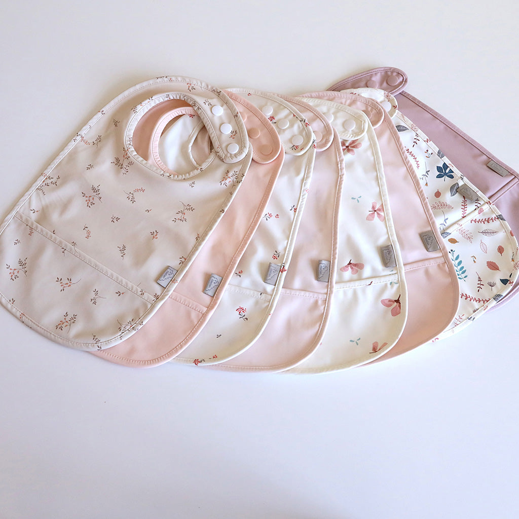 Cam Cam Copenhagen - 2 pak Hagesmække med lomme - Poppies/Shell