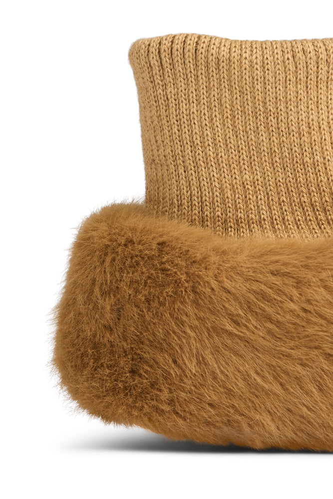 Liewood Beth Bjørne Plush Slippers - Golden Caramel