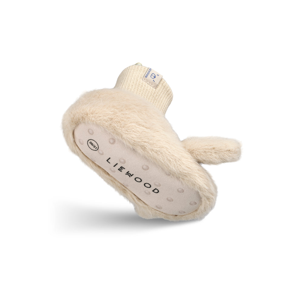 Liewood Beth Kanin Plush Slippers - Mist