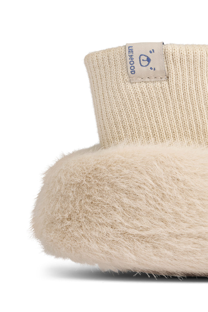 Liewood Beth Kanin Plush Slippers - Mist