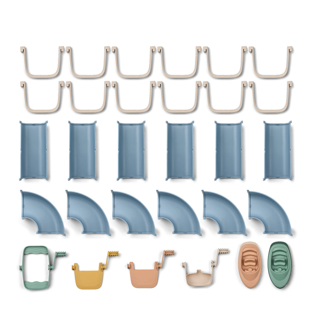 Liewood Cassian Waterway - Beach blue multi mix