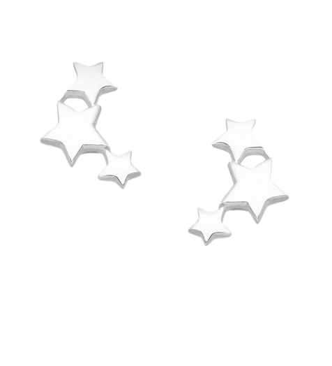 Ørestikke Sølv Stjerner