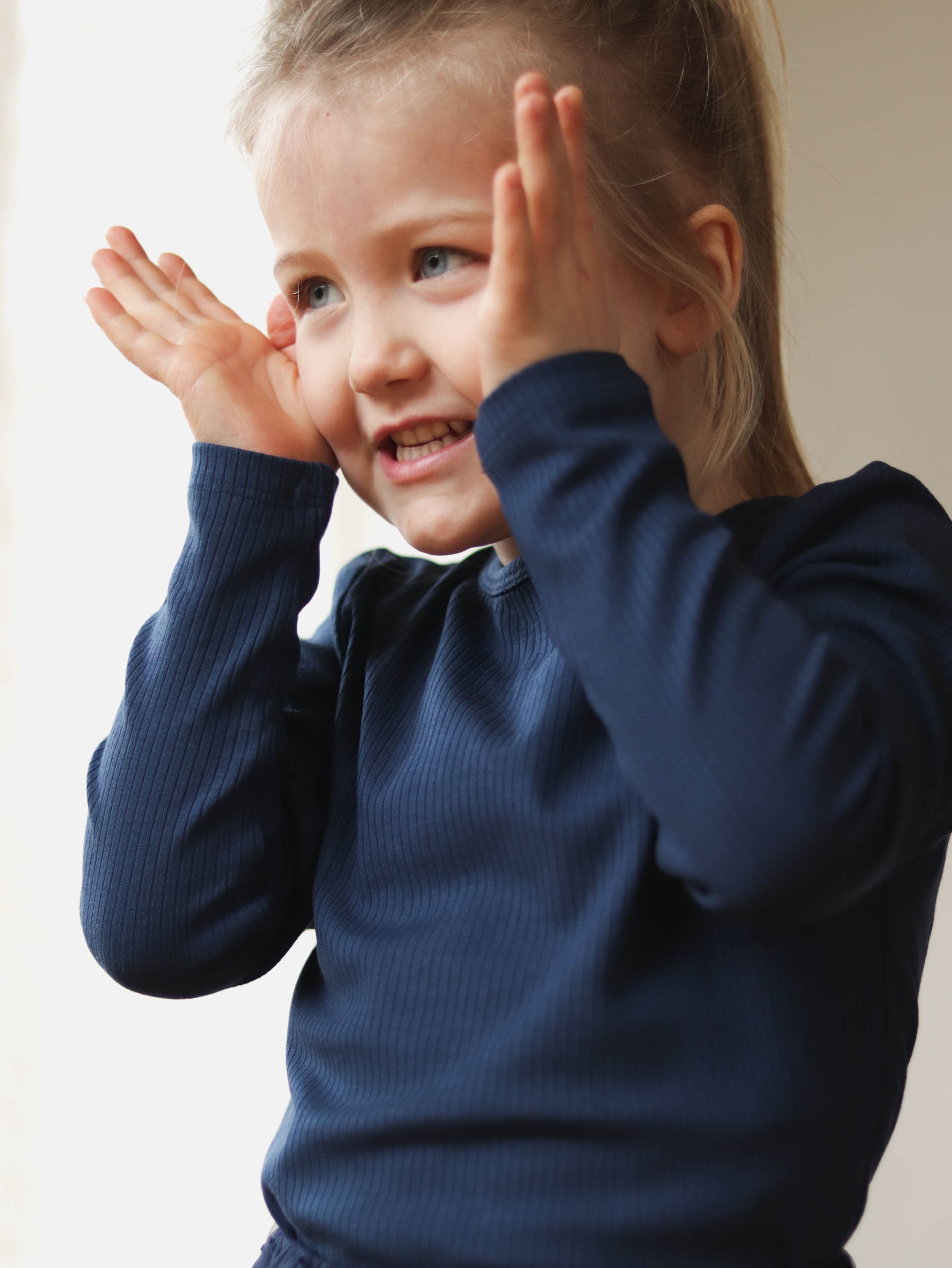 Fliink Kenna LS Bluse - Insignia Blue