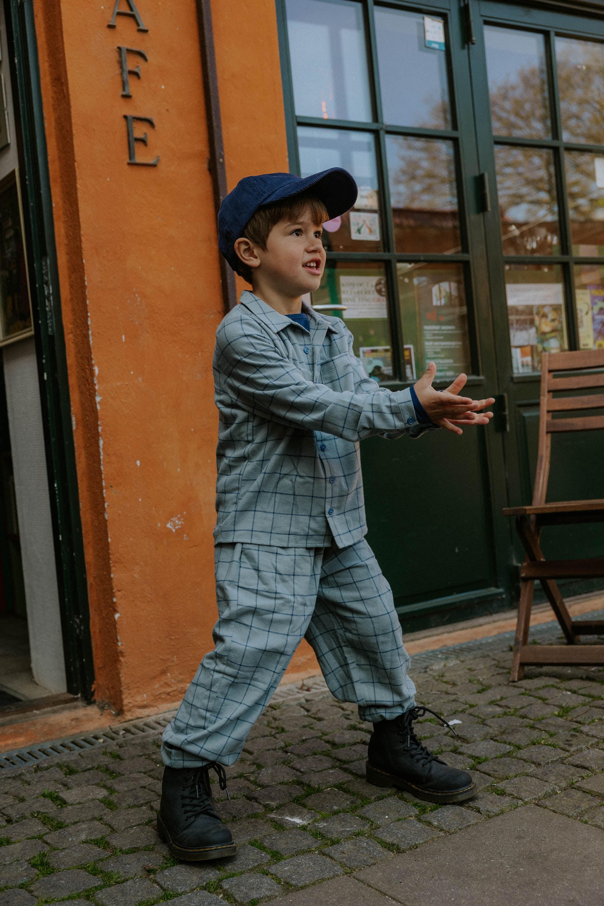 Fliink Cody Check Pant - Slate