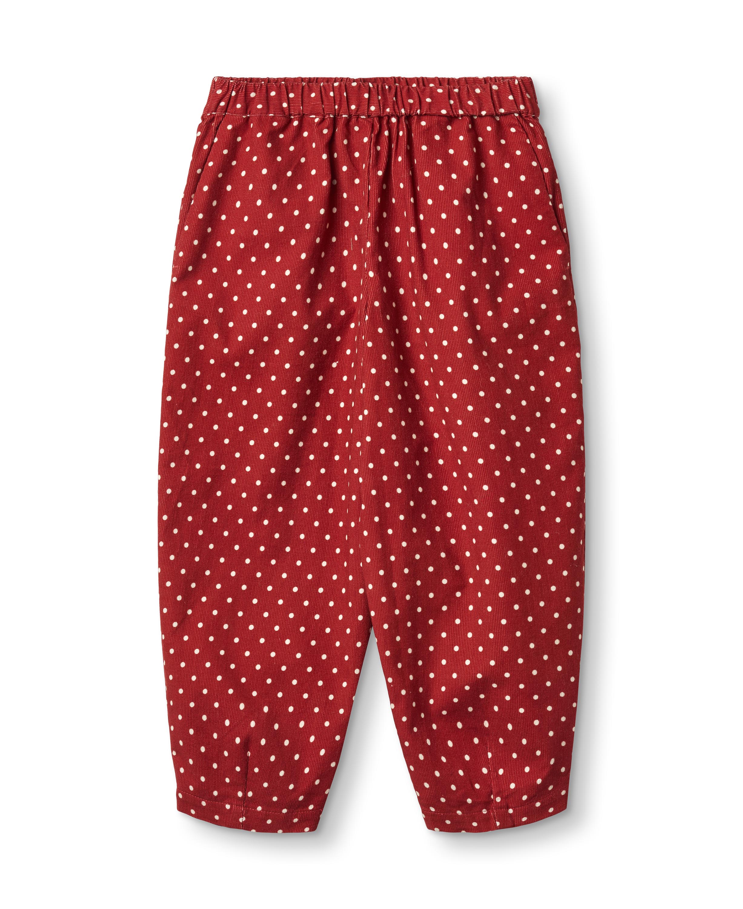 Fliink Dolly Dot Pants -Pompeian Red