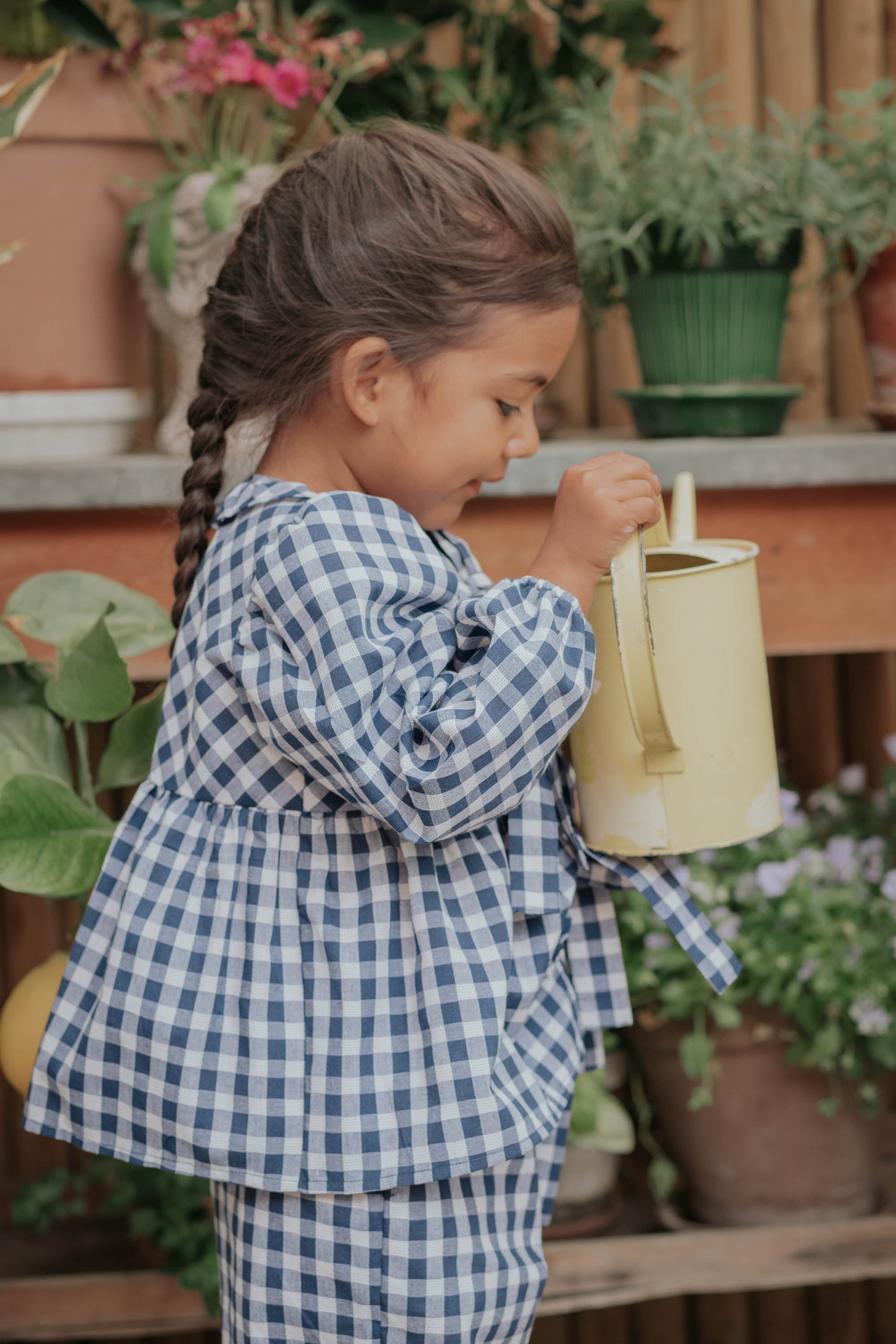 Fliink Zorro LS Blouse - Insignia Sandshell Check