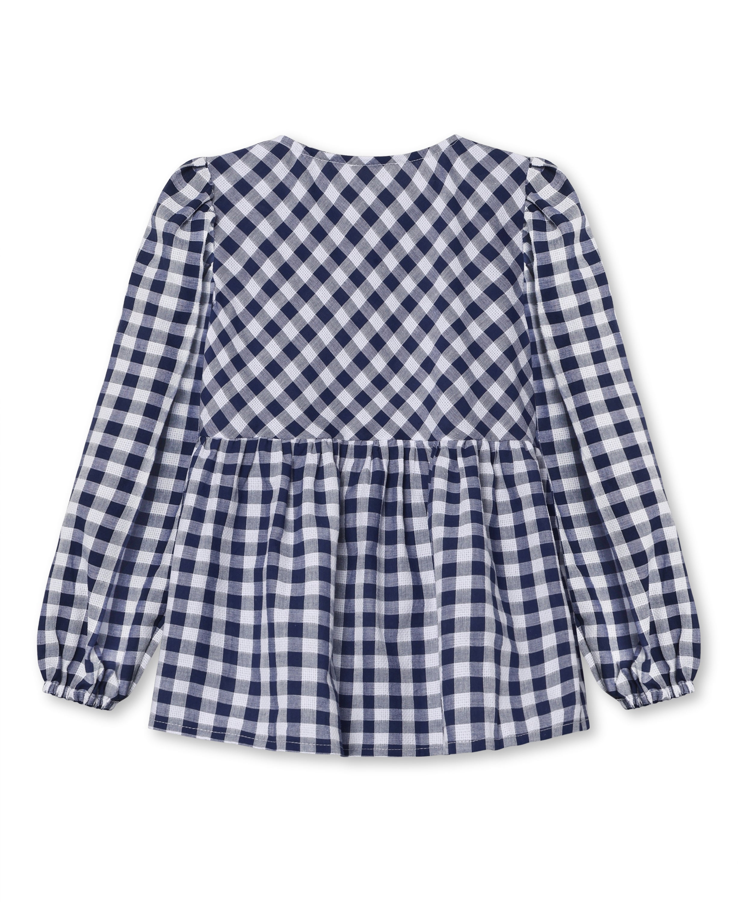 Fliink Zorro LS Blouse - Insignia Sandshell Check