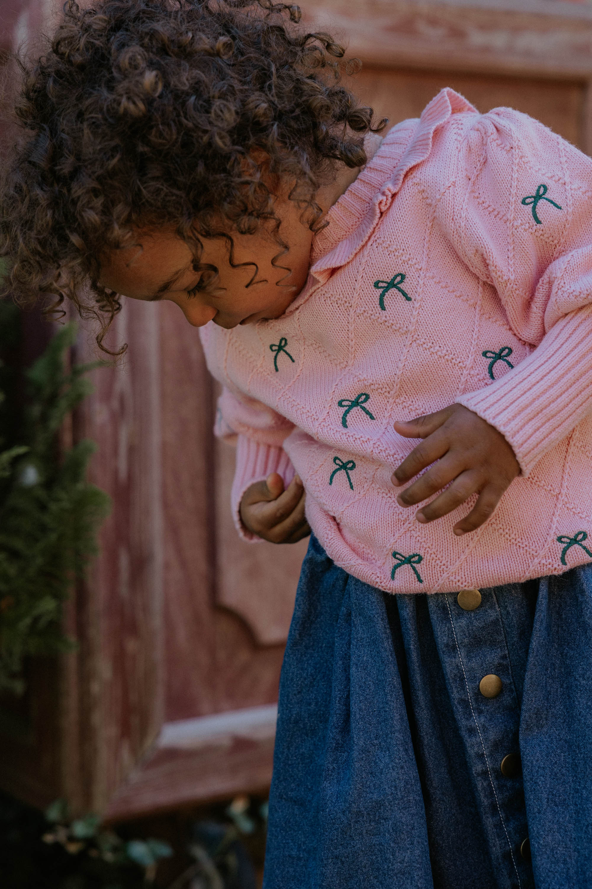 Fliink Lucie Bow Pullover - Candy Pink