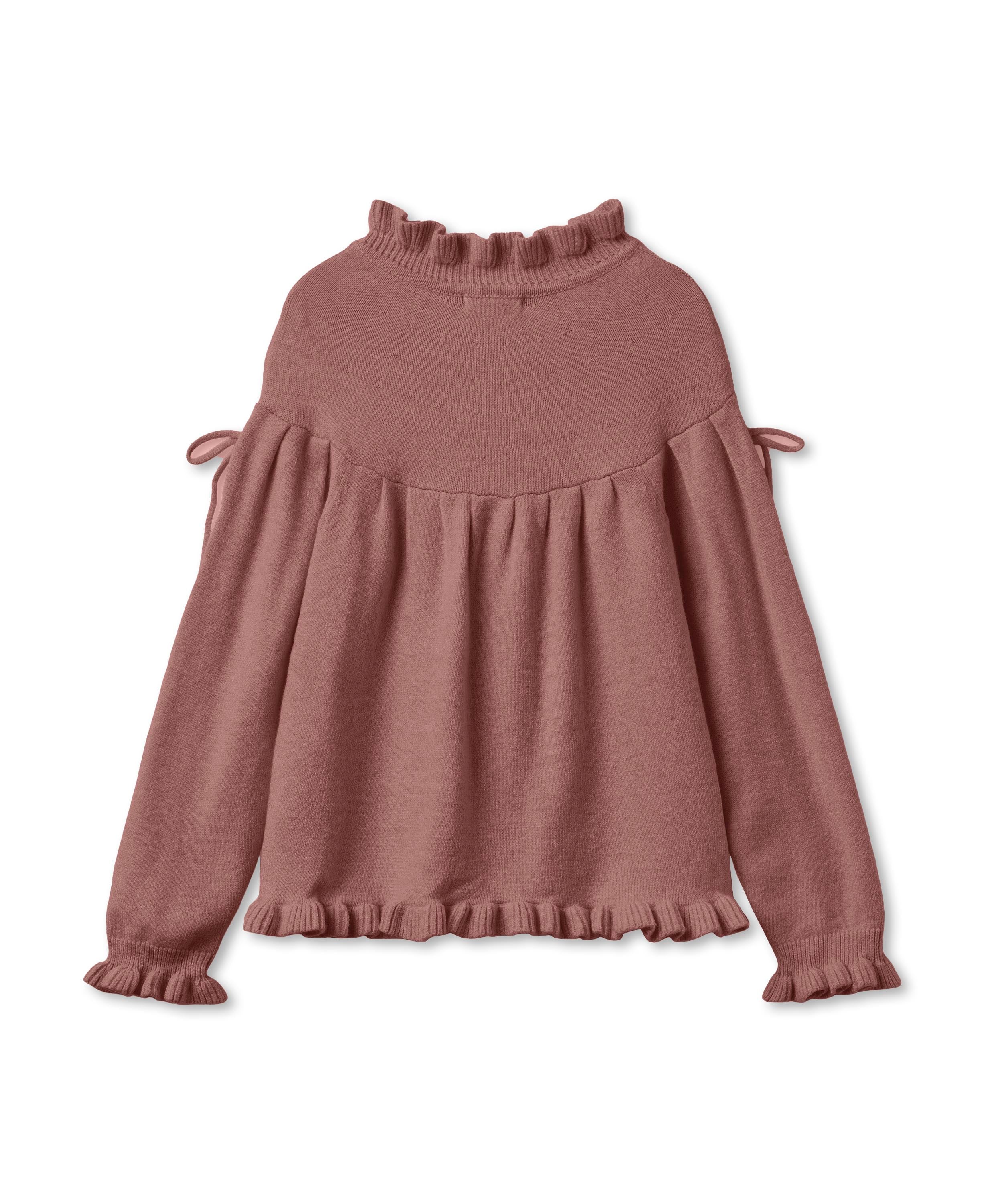 Fliink Kino LS Knit Blouse - Ash Rose