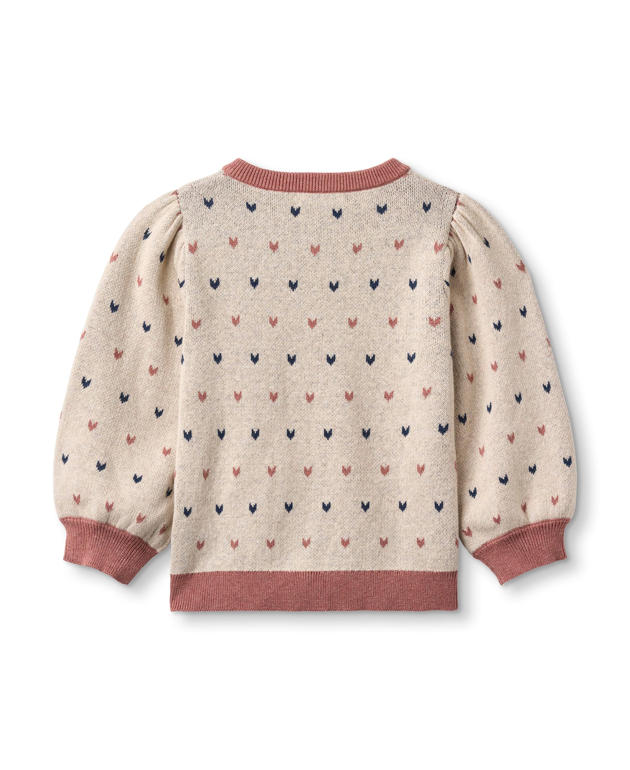 Fliink Nova Multi Heart Cardigan - Sandshell