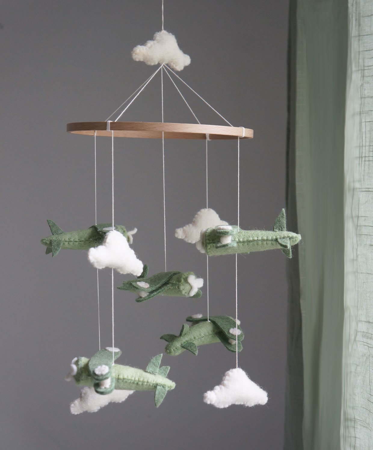 Gamcha Uro med Flyvemaskiner - Grøn