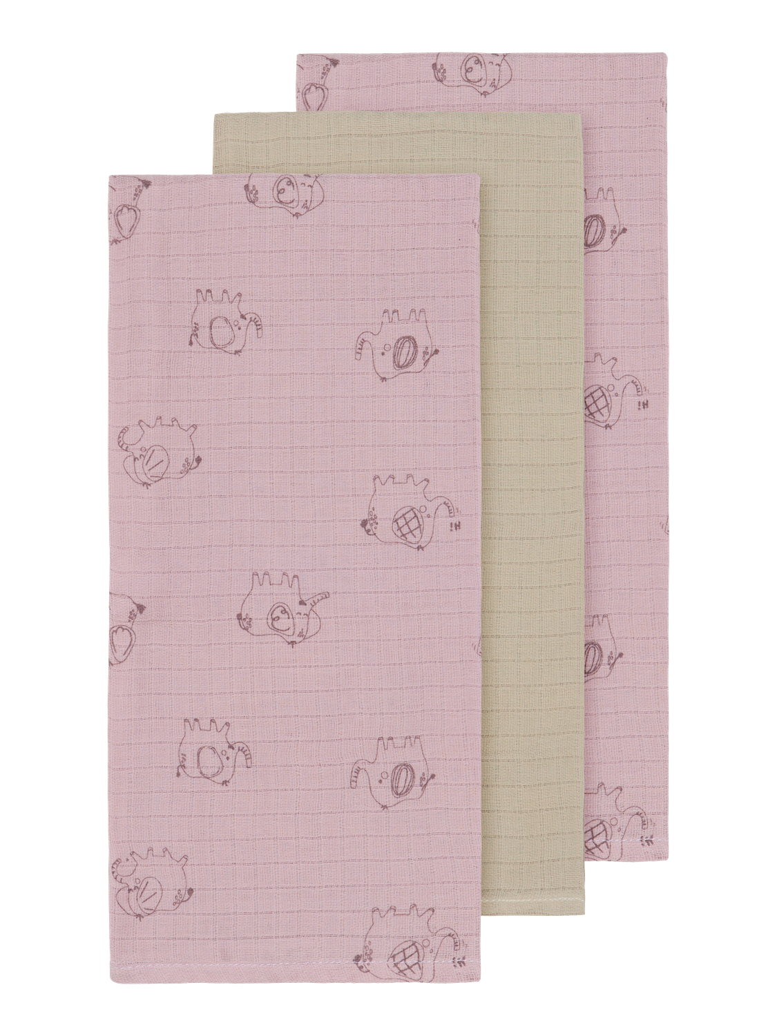 Name It Ohappy Stofbleer 3 pak - Burnished Lilac