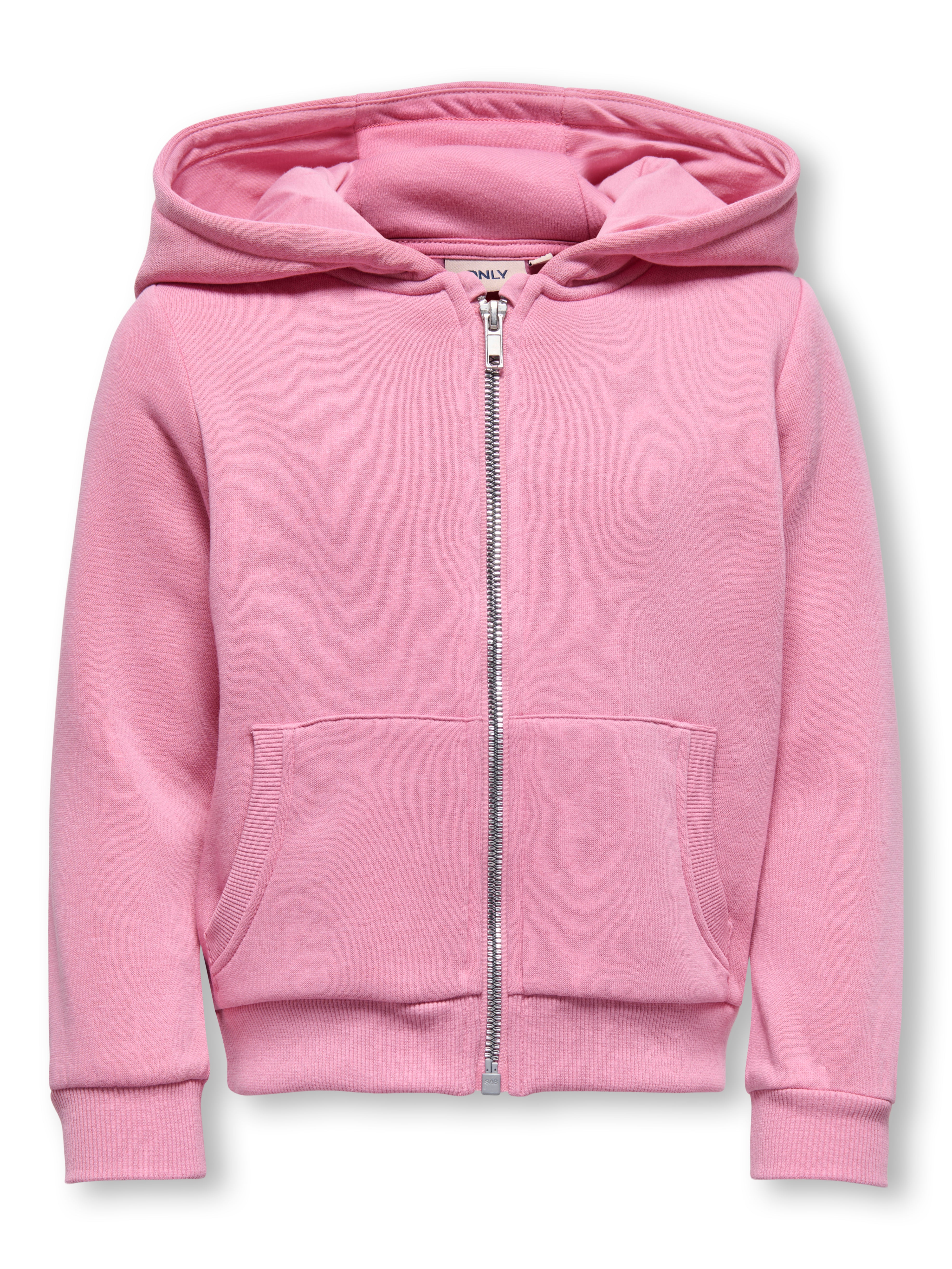 Only Mini Sweat L/S Zip Hoodie - Cashmere Rose
