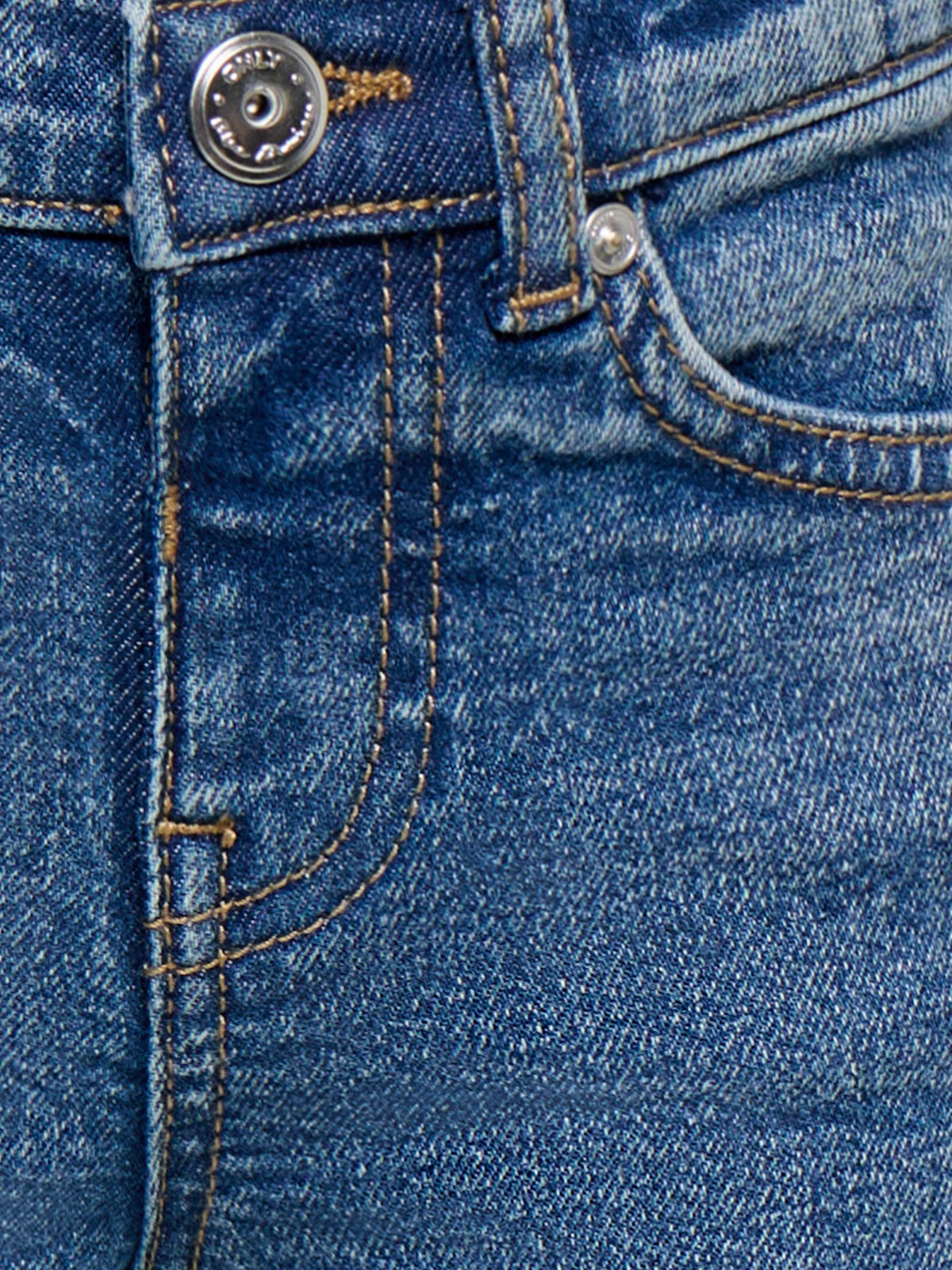 Only Mini Juicy - Wide Bow Jeans - Medium Blue Denim / Bow