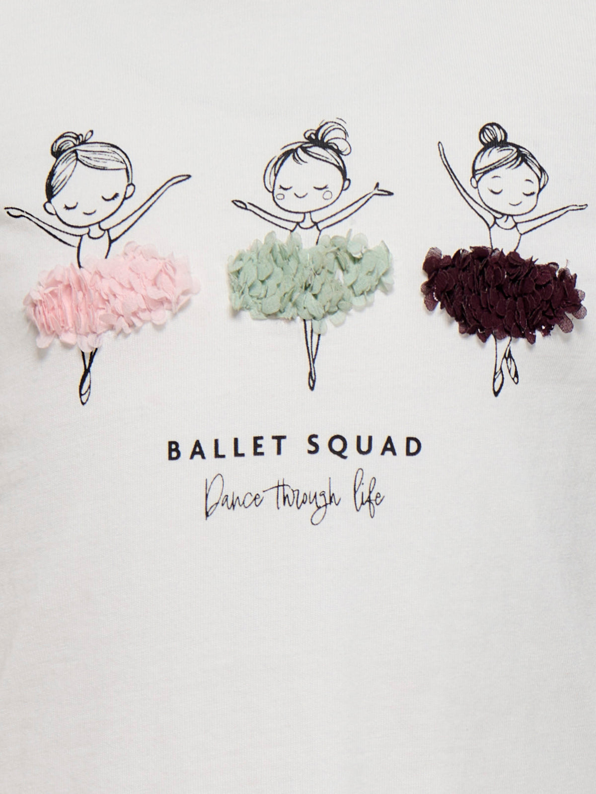Only Mini Fleur - LS Tee - Cloud Dancer / Ballet