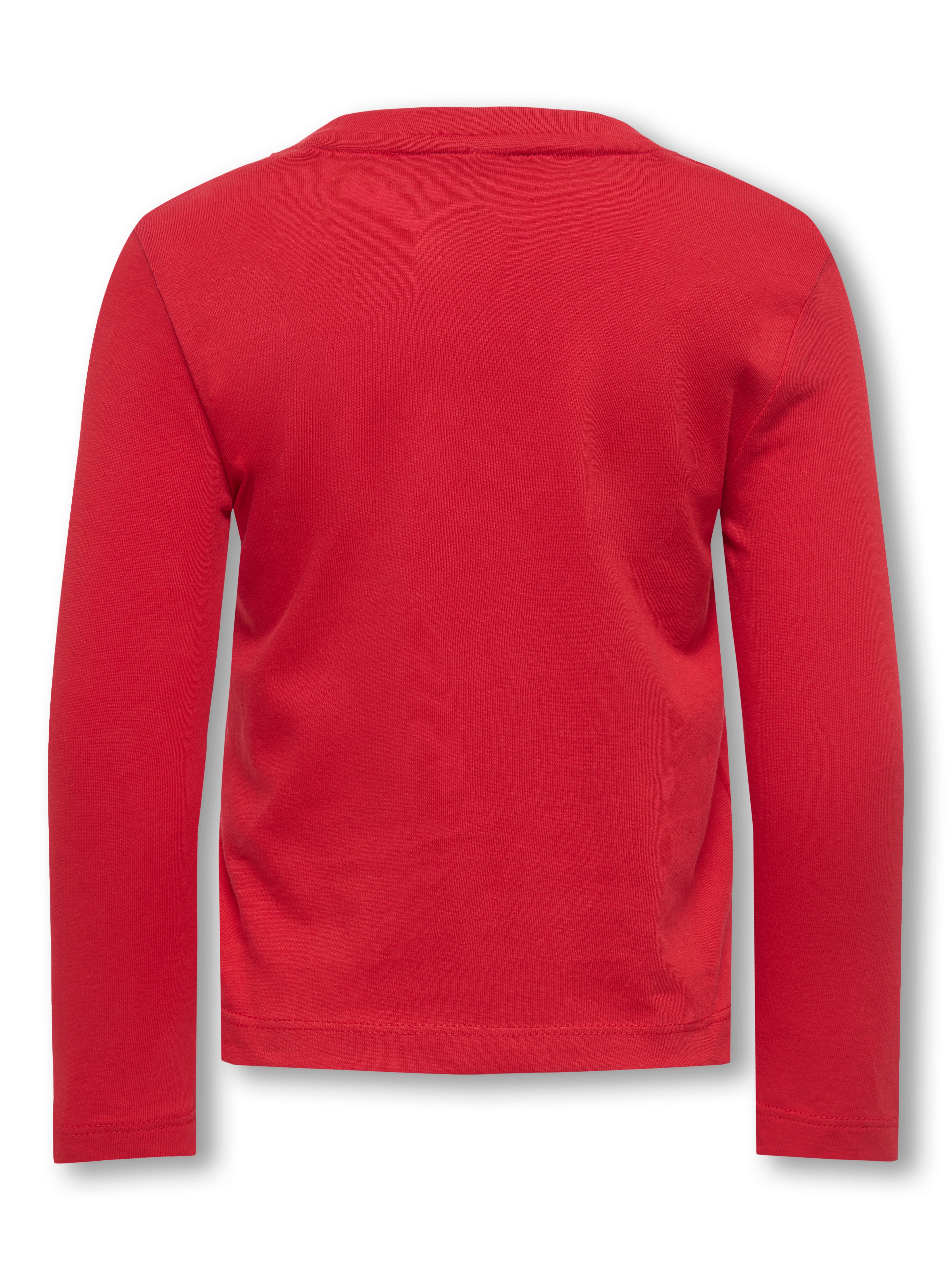 Only Mini Xmas Life Yrsa Christmas Top - Salsa