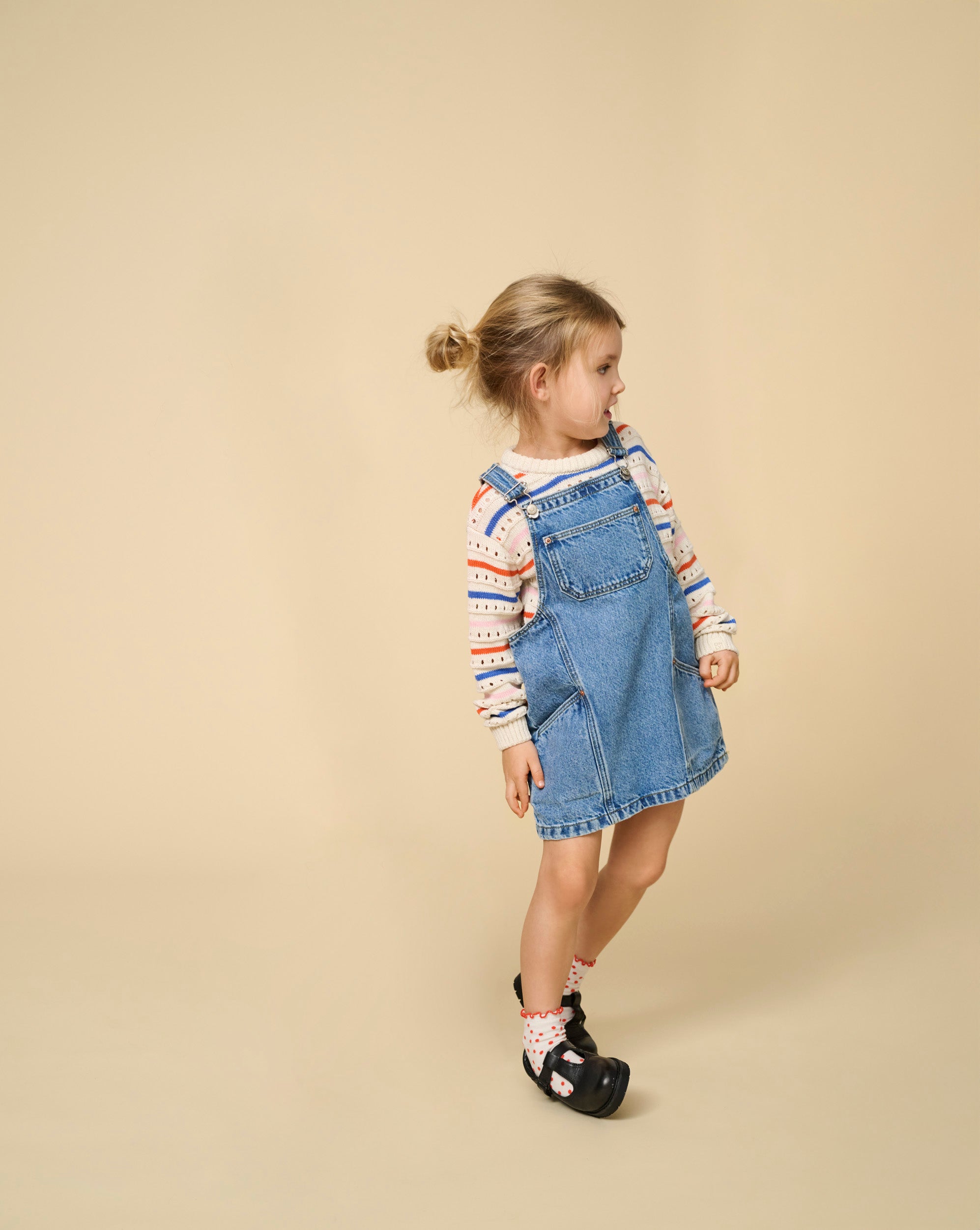 Only Mini Cille Short Spencer Dress - Medium Blue Denim