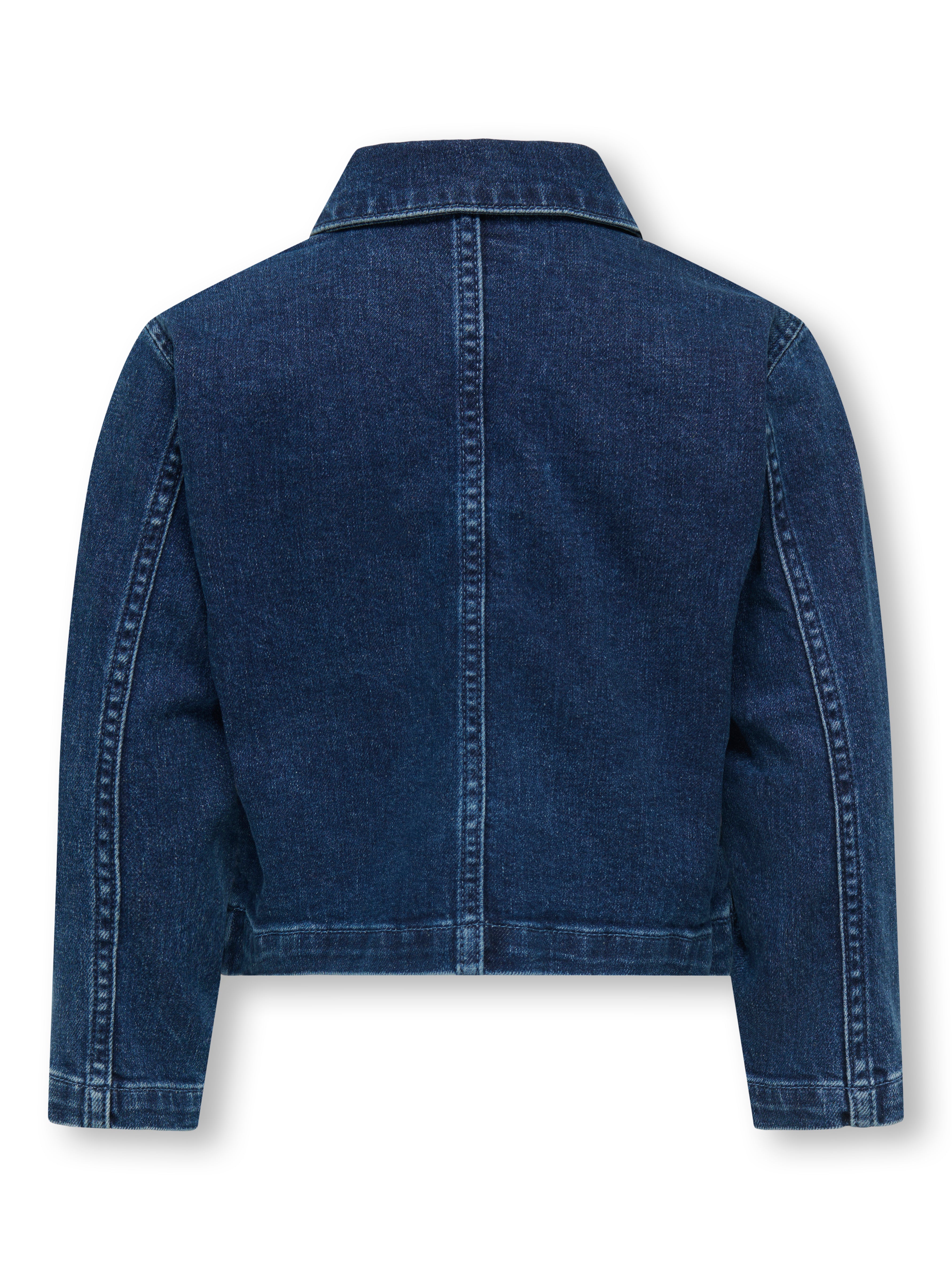 Only Mini Ofelia Heart Jacket - Dark Blue Denim