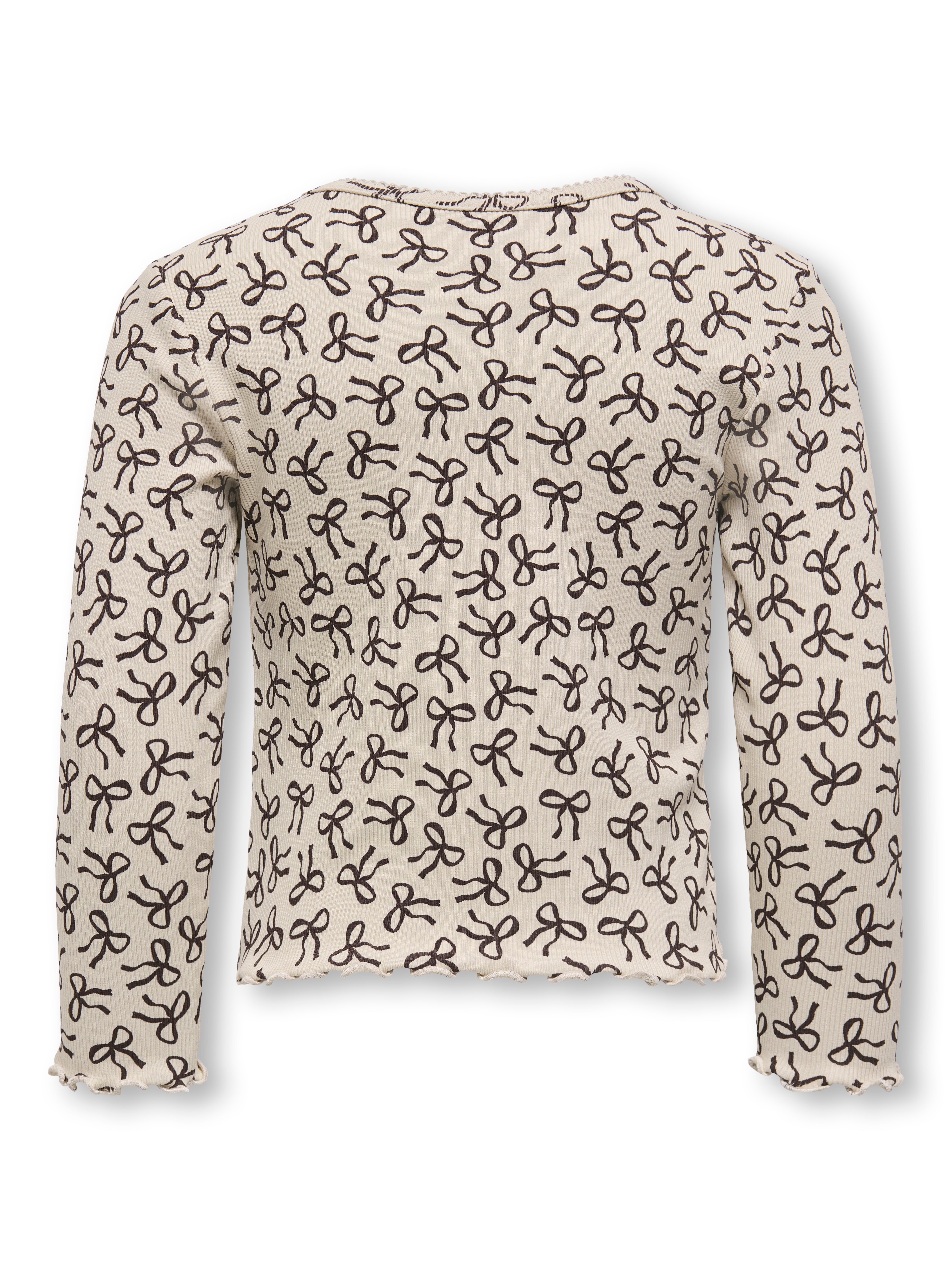 Only Mini Trinny Life LS Top - Pumice Stone/Bow