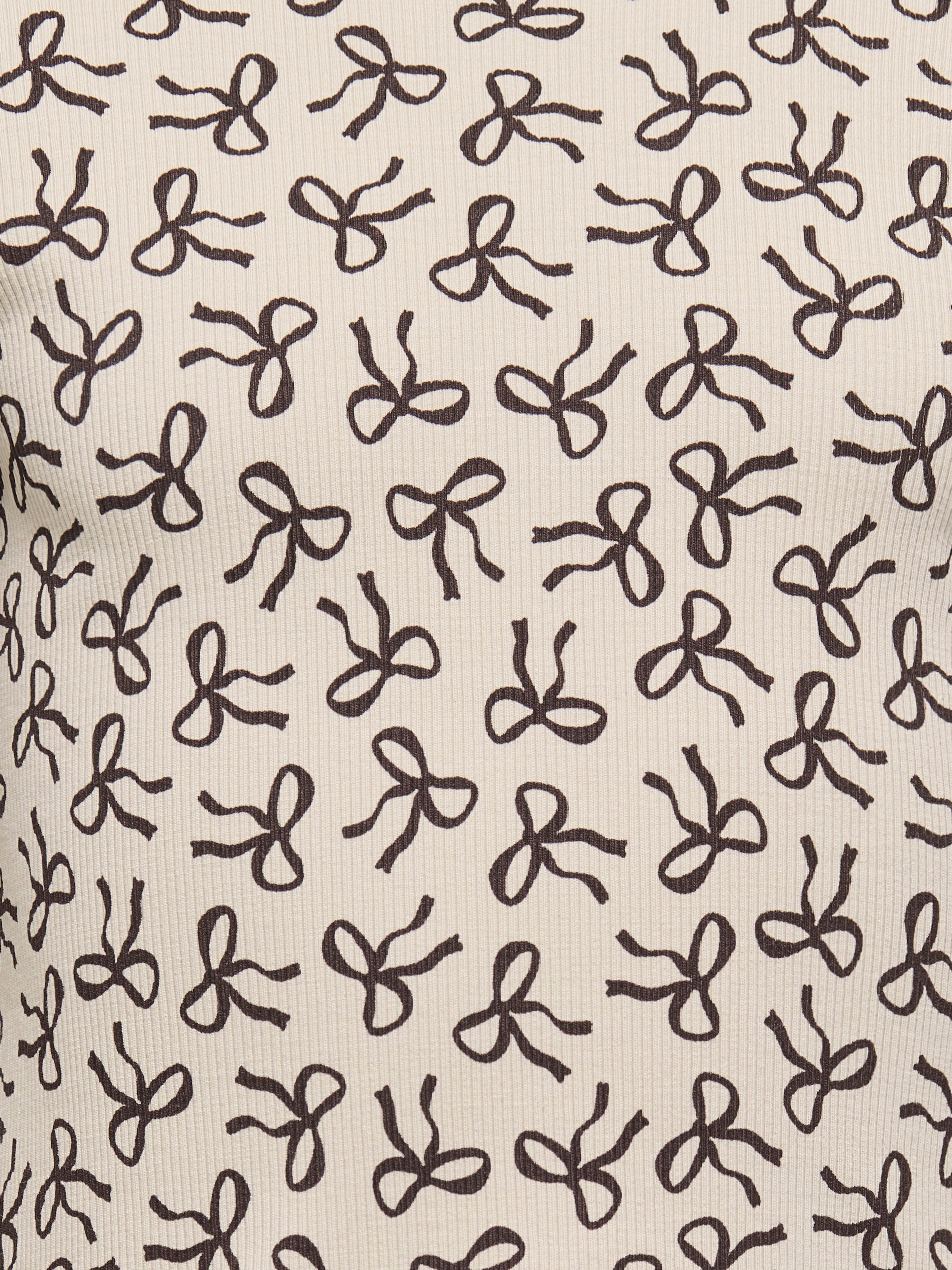 Only Mini Trinny Life LS Top - Pumice Stone/Bow