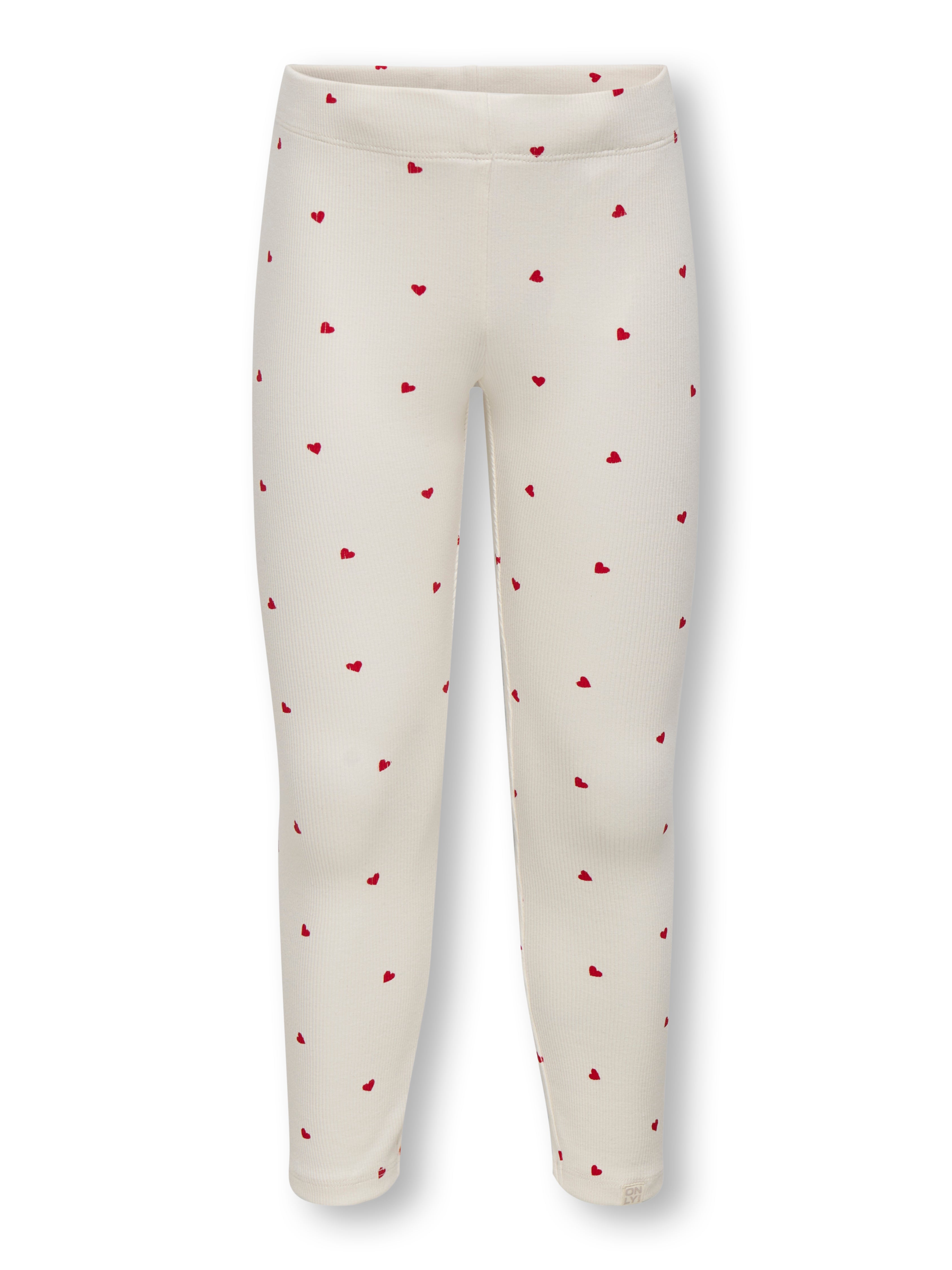 Only Mini Trinny Life Leggings - Tofu Heart
