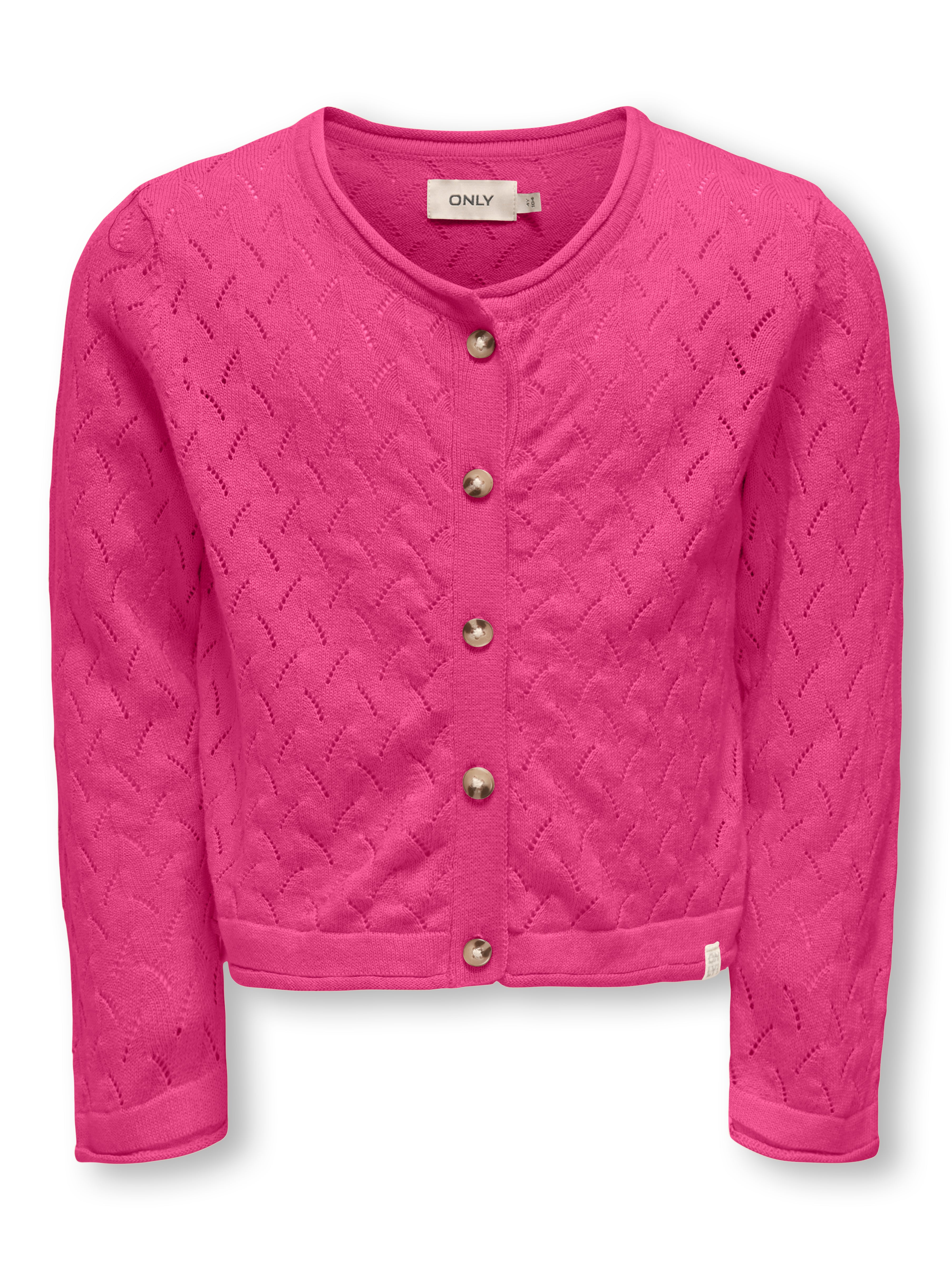 Only Mini Megan Life Cardigan NOOS - Magenta
