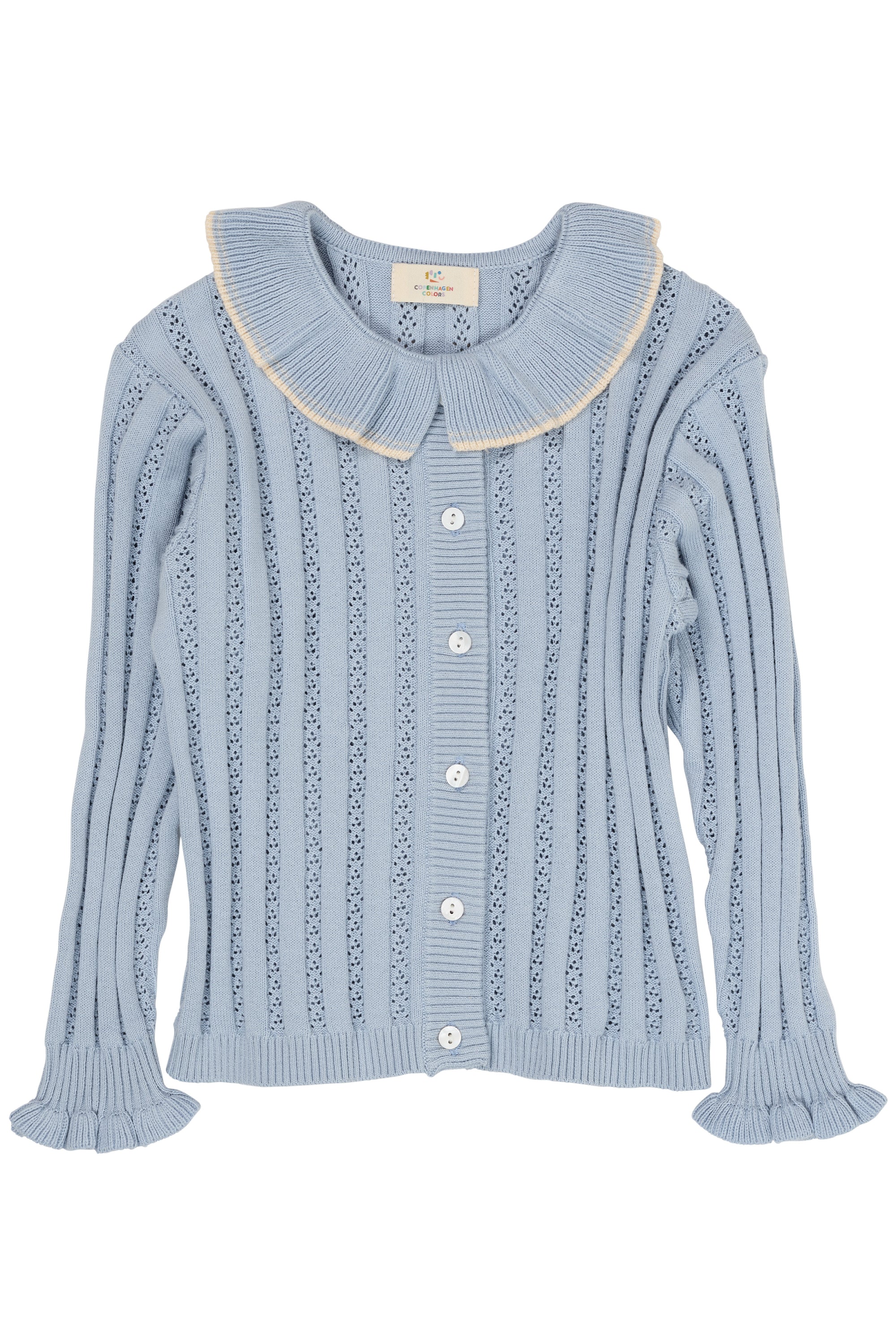 Copenhagen Colors Strik Cardigan - Dusty Blue