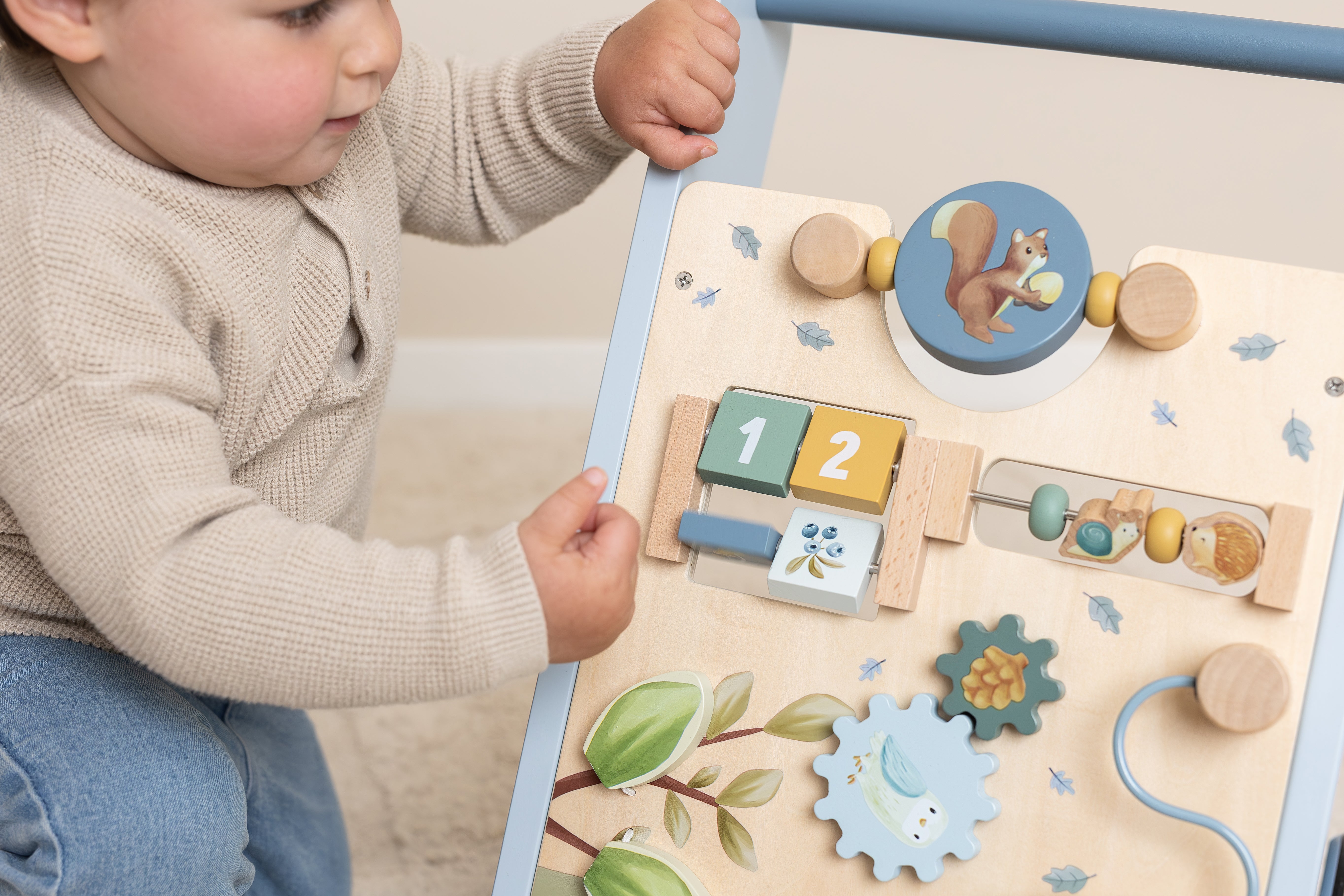 Little Dutch Multi-aktivitets Gåvogn - Forest Friends