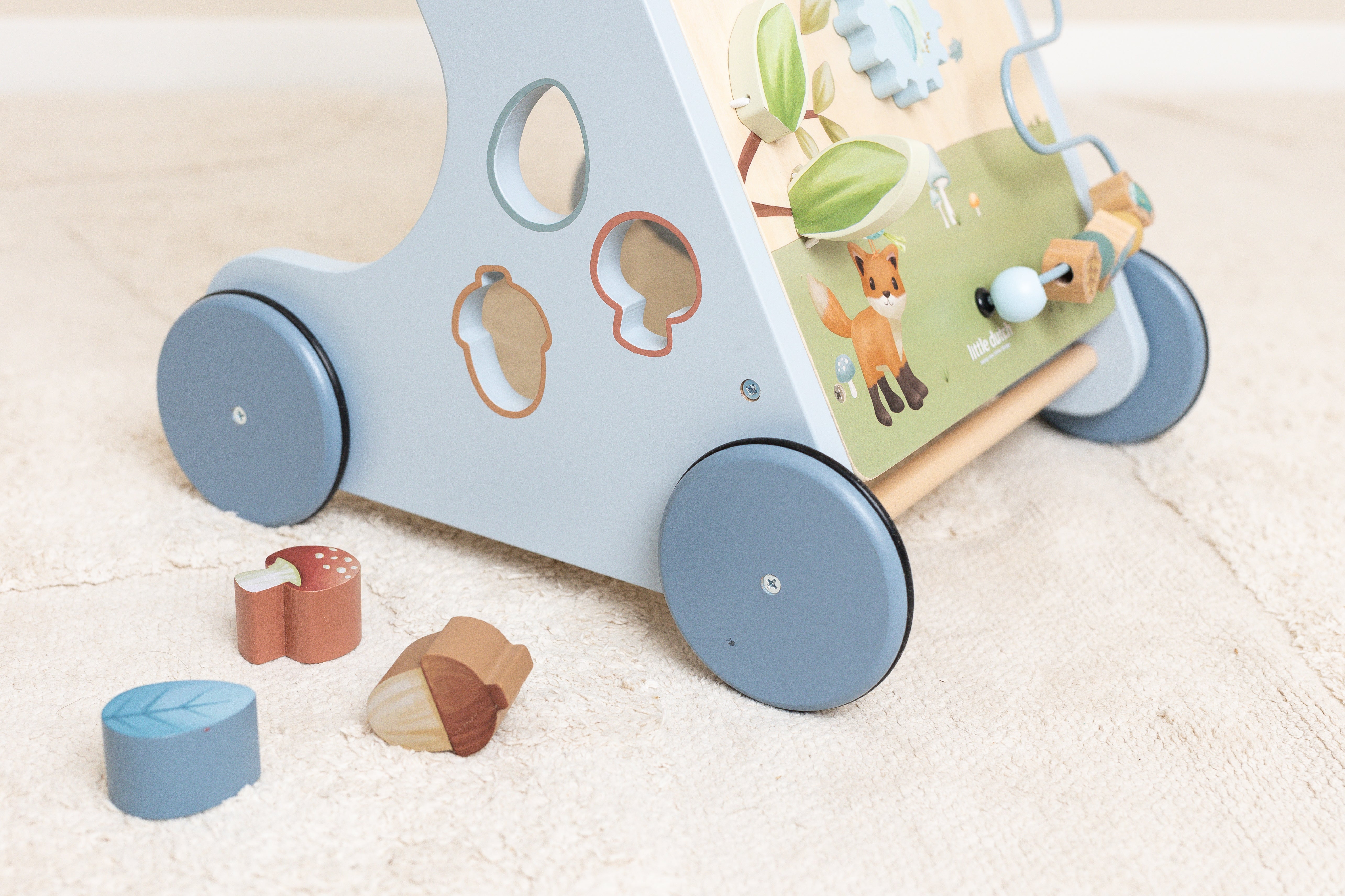 Little Dutch Multi-aktivitets Gåvogn - Forest Friends