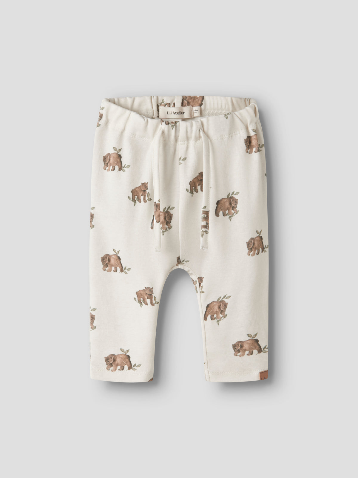 Lil Atelier Layo - Gan Loose Pant - Turtledove / Bear
